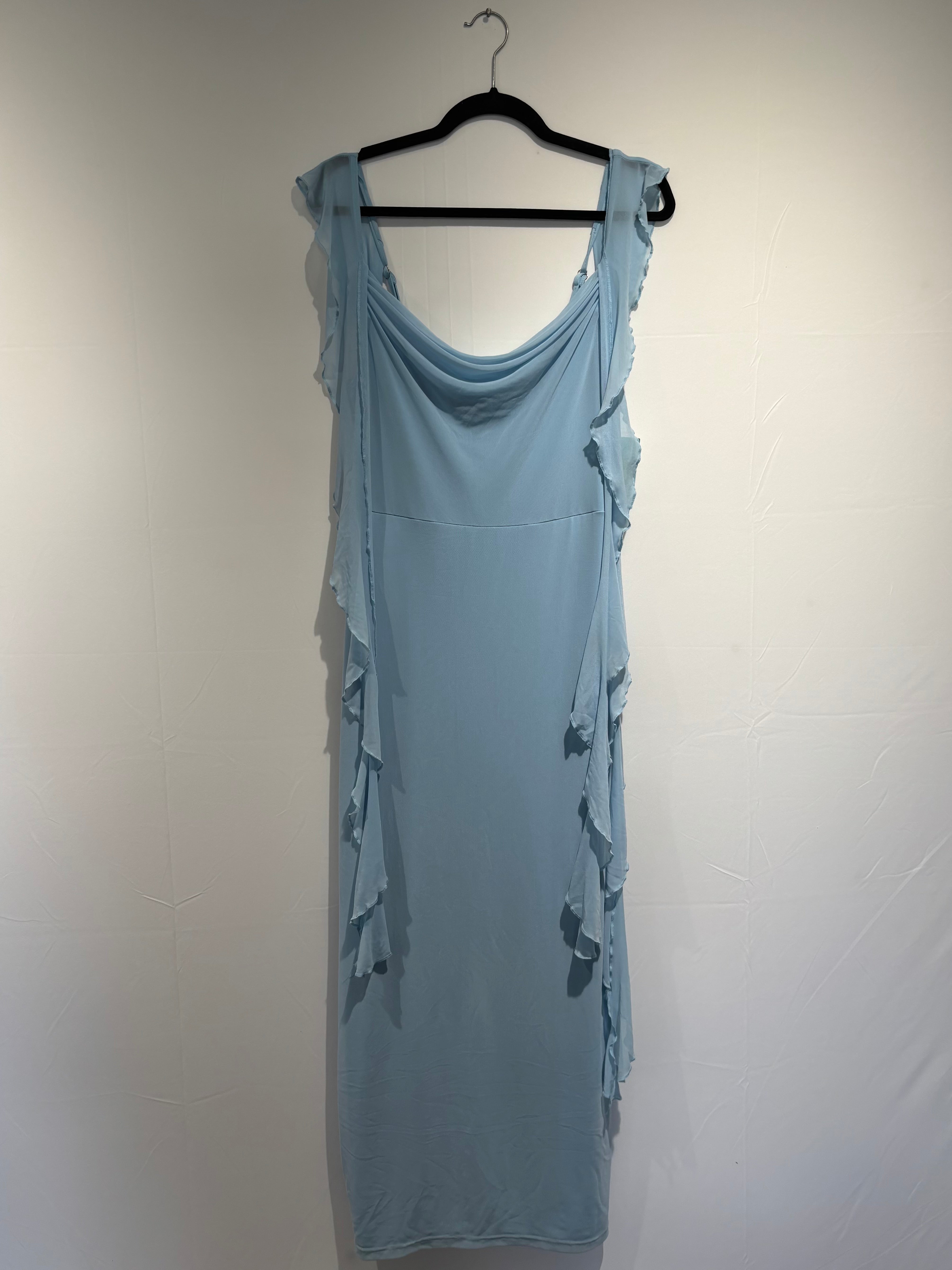 blue prettygarden micromess jellyfish dress, L