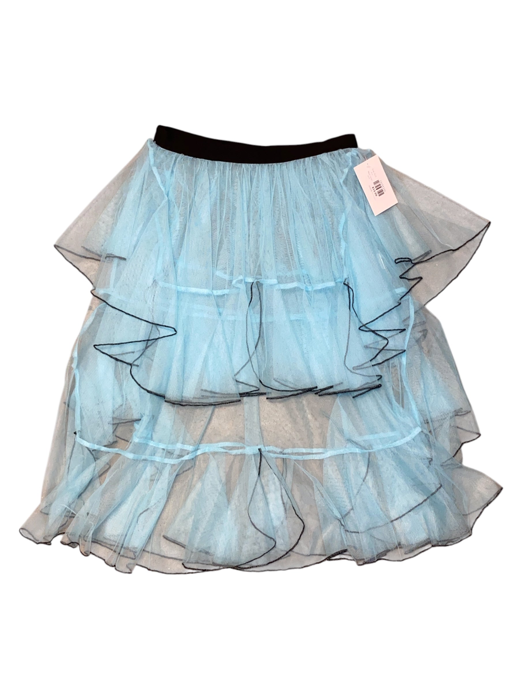 Blue  Mesh tiered skirt, Xs/S