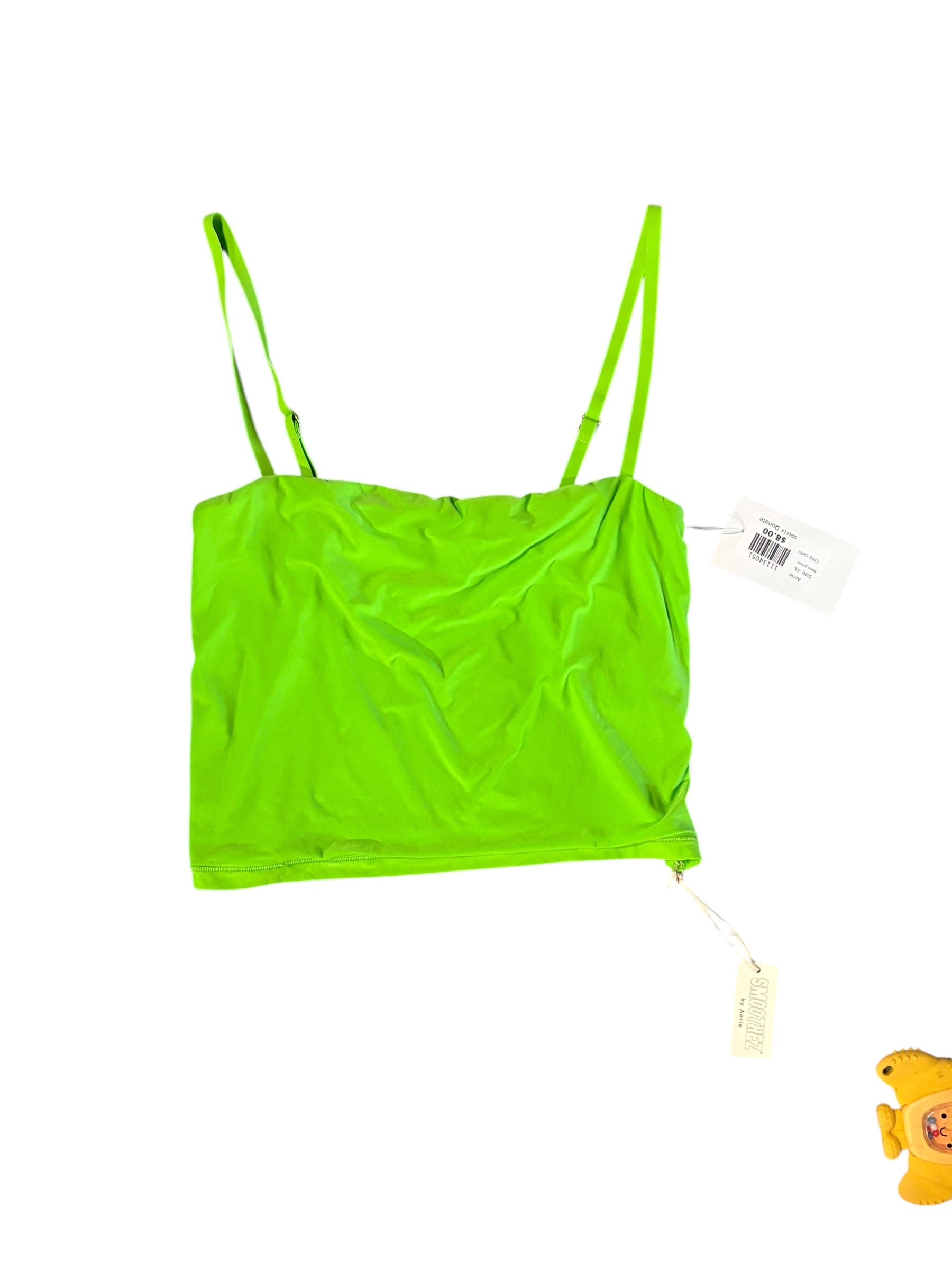 Neon green Aerie Crop cami, XL
