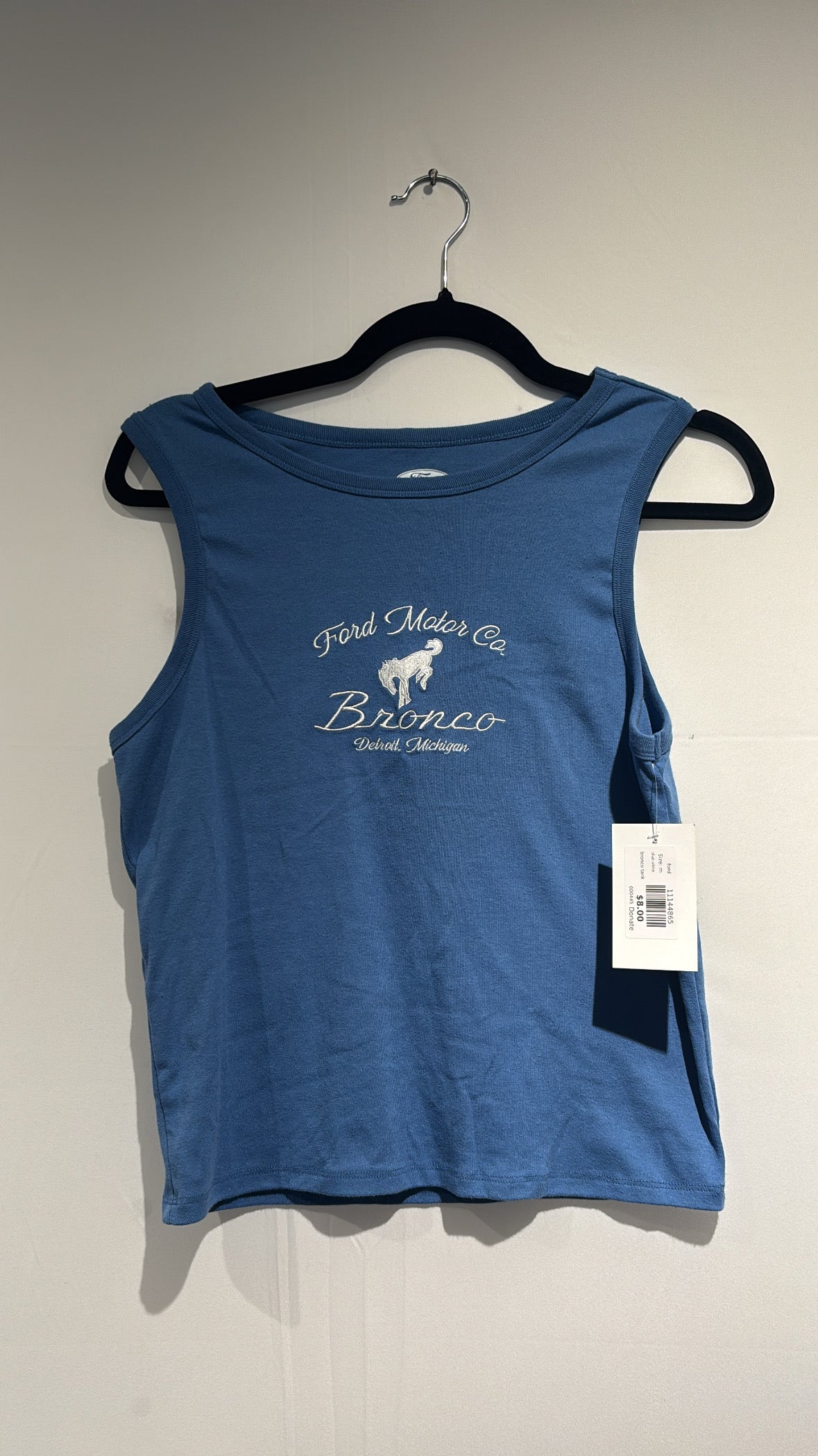 blue white ford bronco tank, m