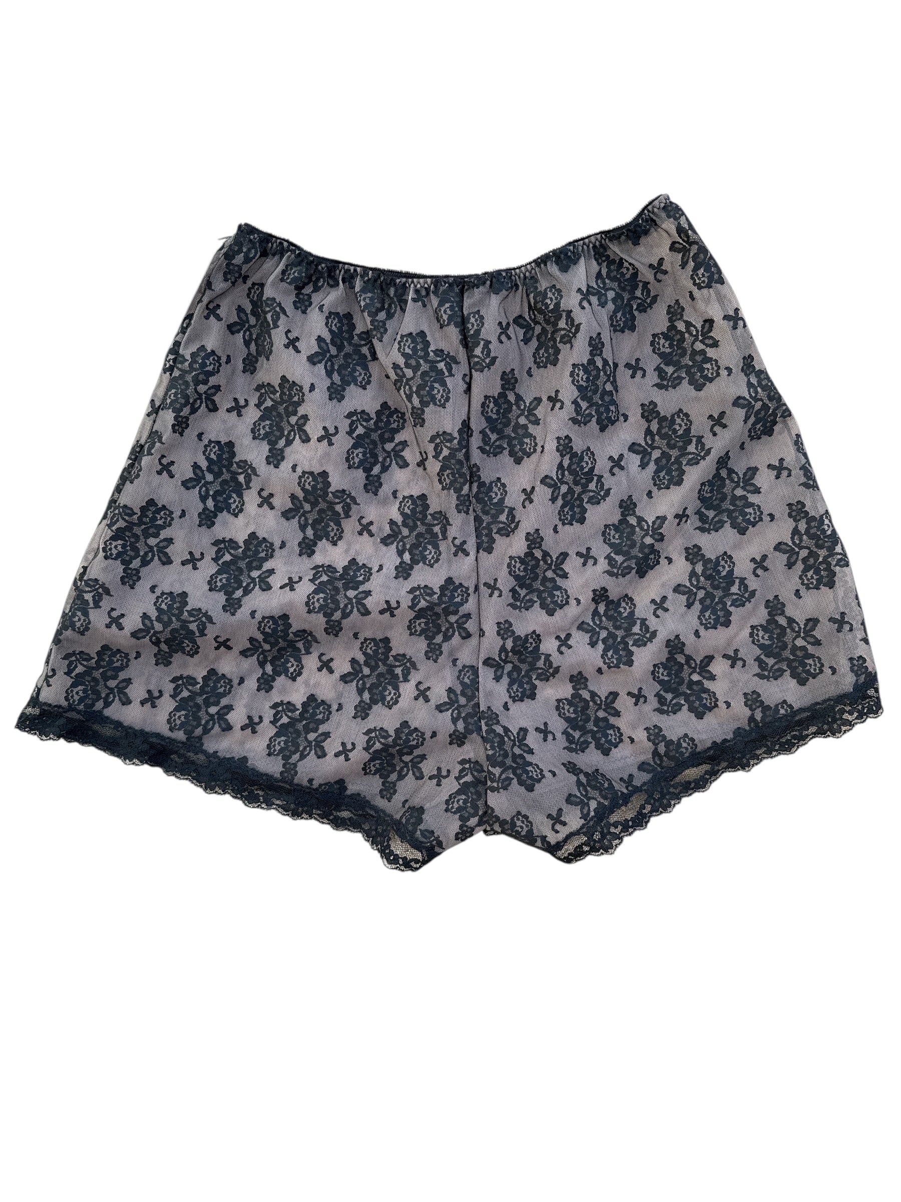 black  lace shorts