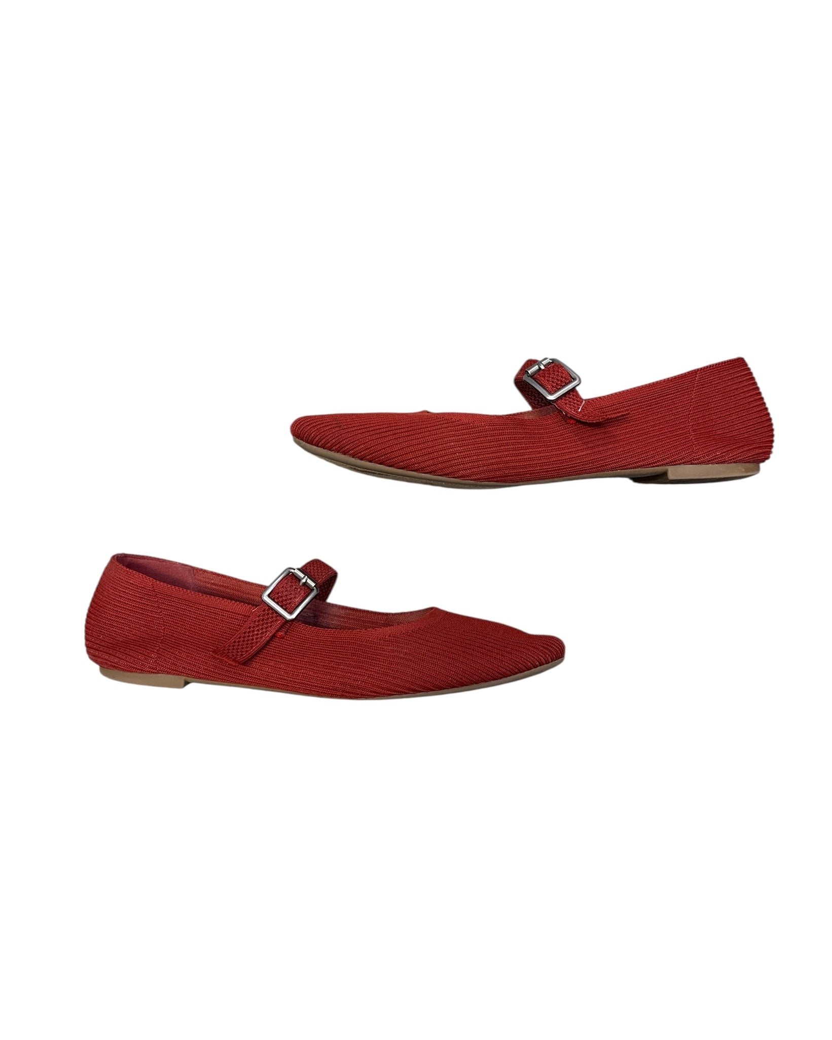 red mia quilted mary janes, 8.5