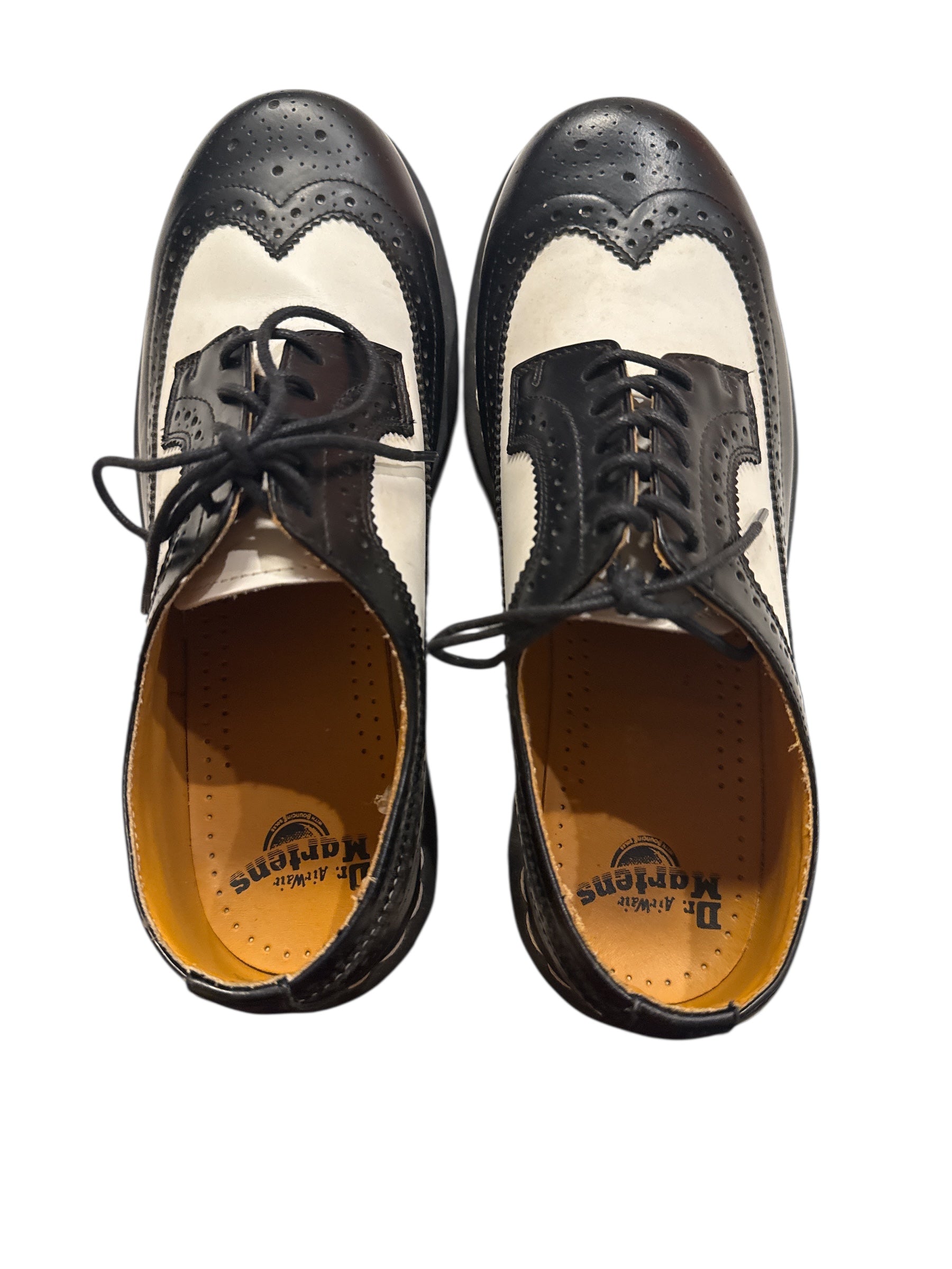 black white doc marten platform oxfords, 10 womens