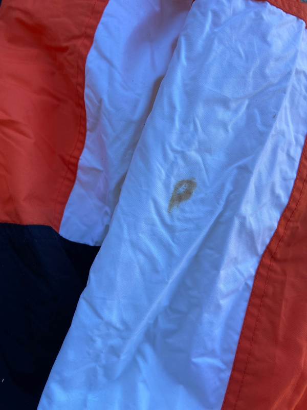 Black orange white Harley Davidson Swishy zip up jacket, XXL