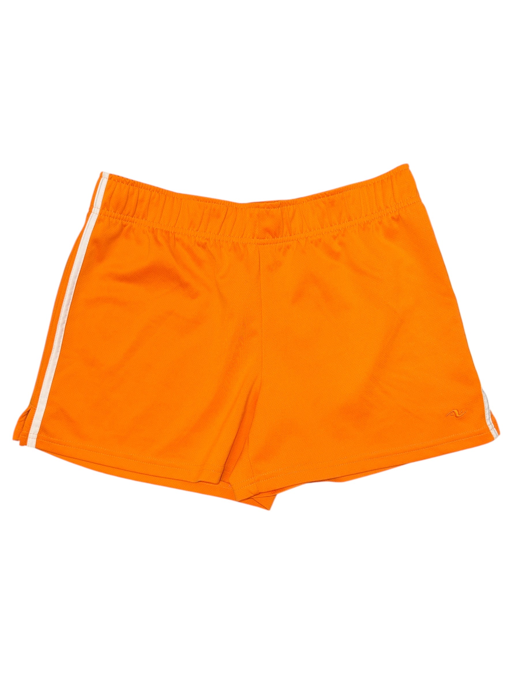 orange athletic works cutie running short, l