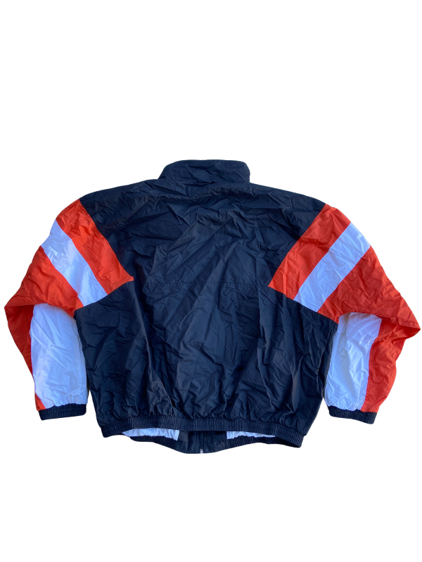 Black orange white Harley Davidson Swishy zip up jacket, XXL