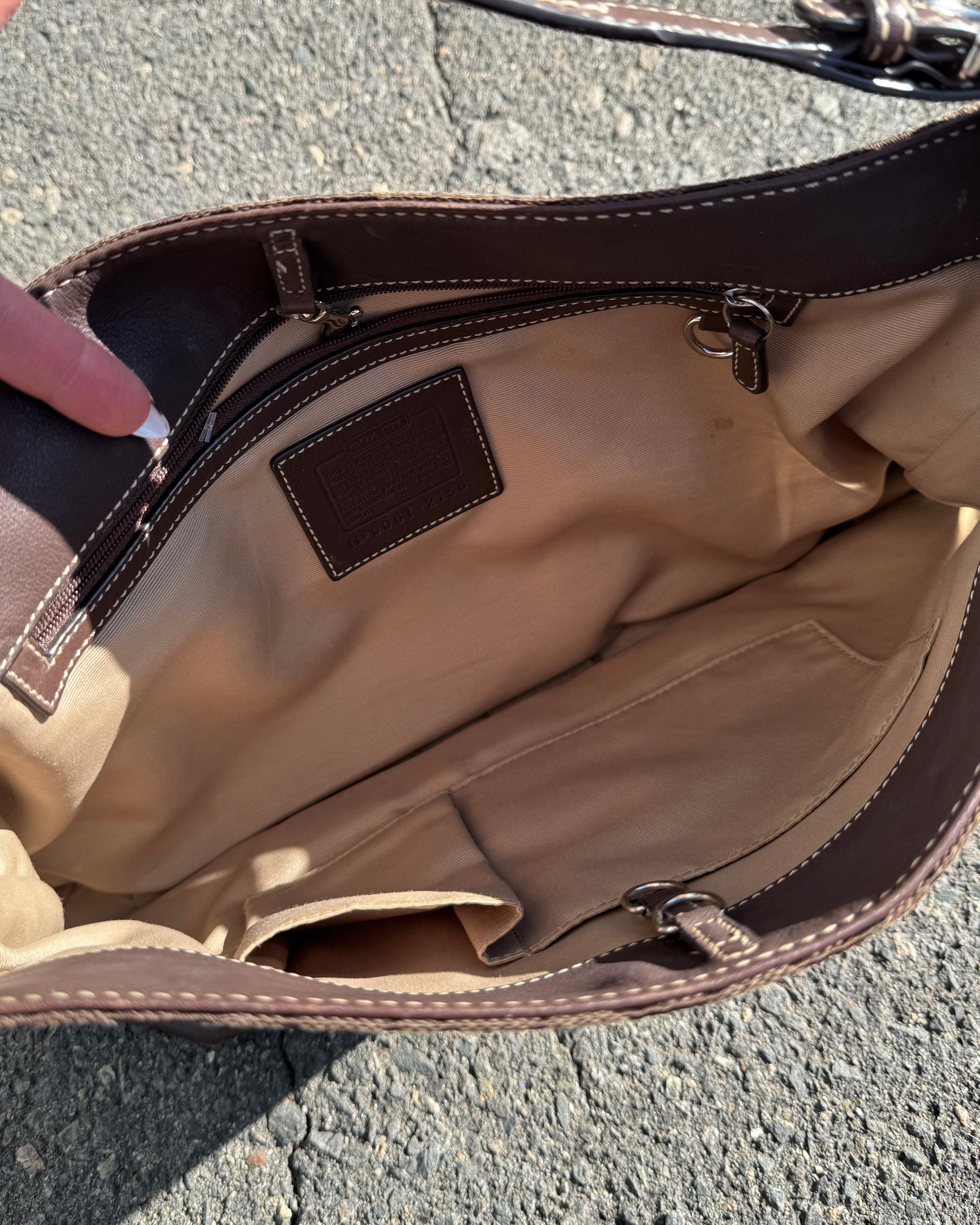 Brown Coach 2156 hobo bag