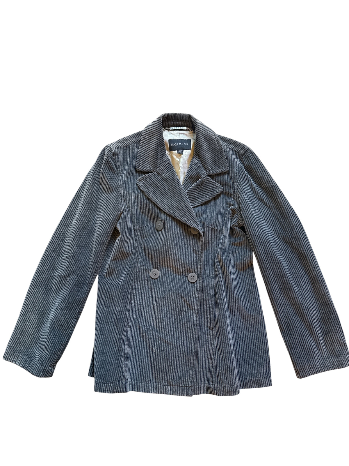 Vtg 90s gray express corded blazer, XS