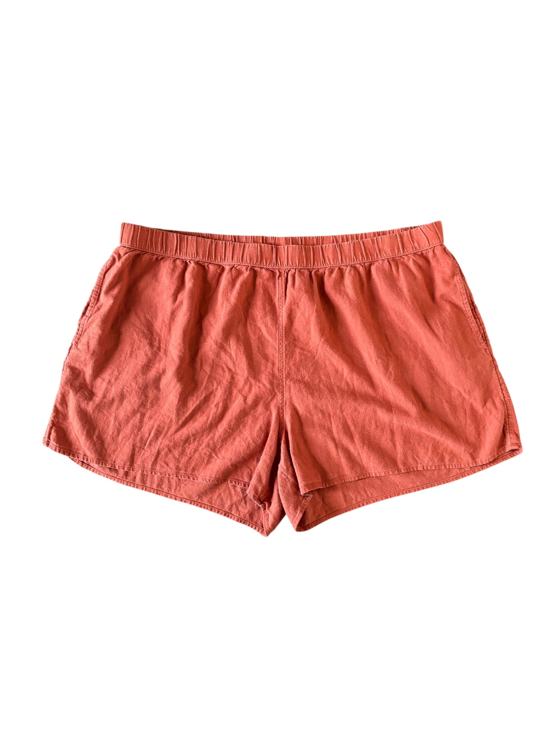 orange universla threads basic shorts, 2x
