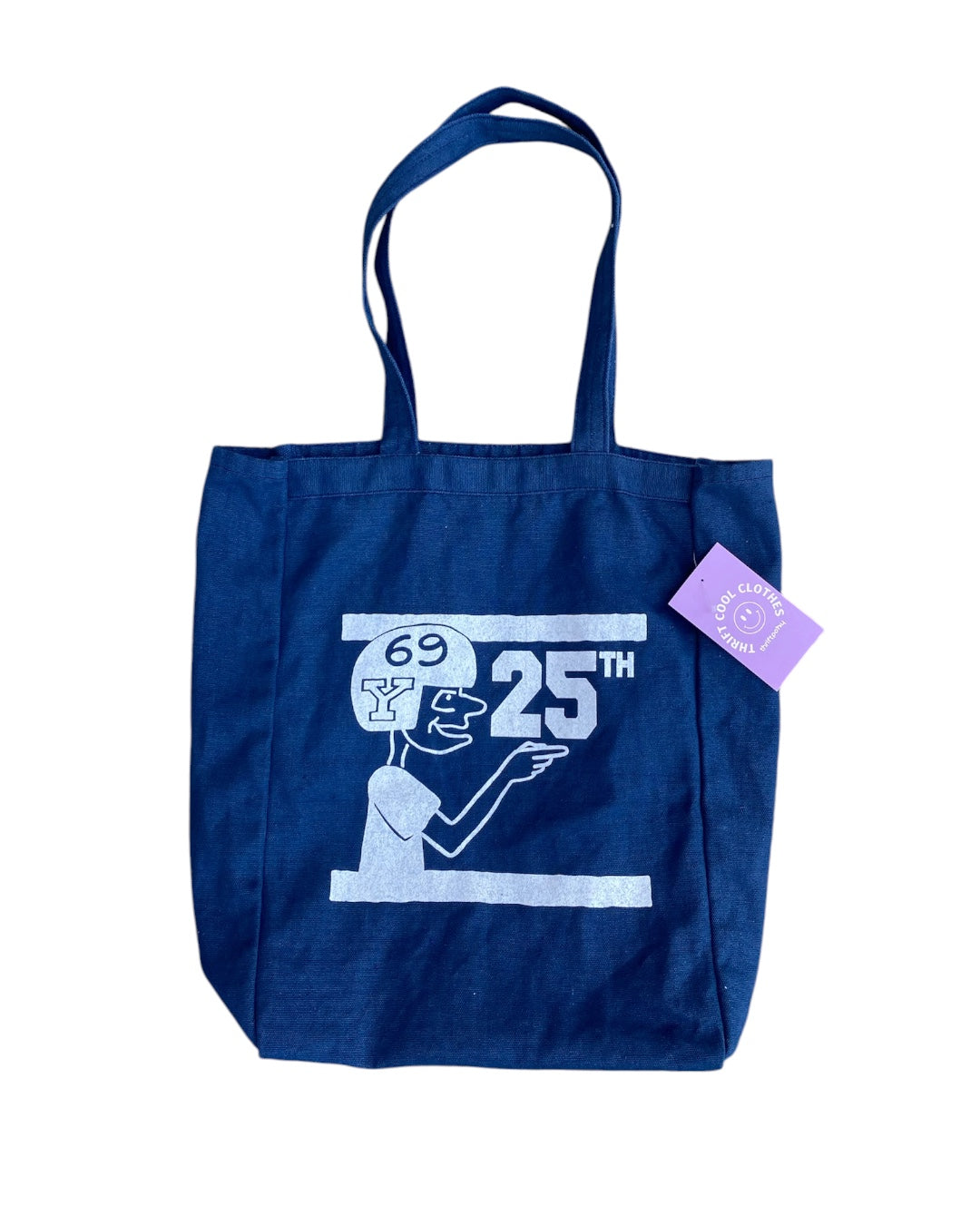 Navy white  Vtg Yale tote