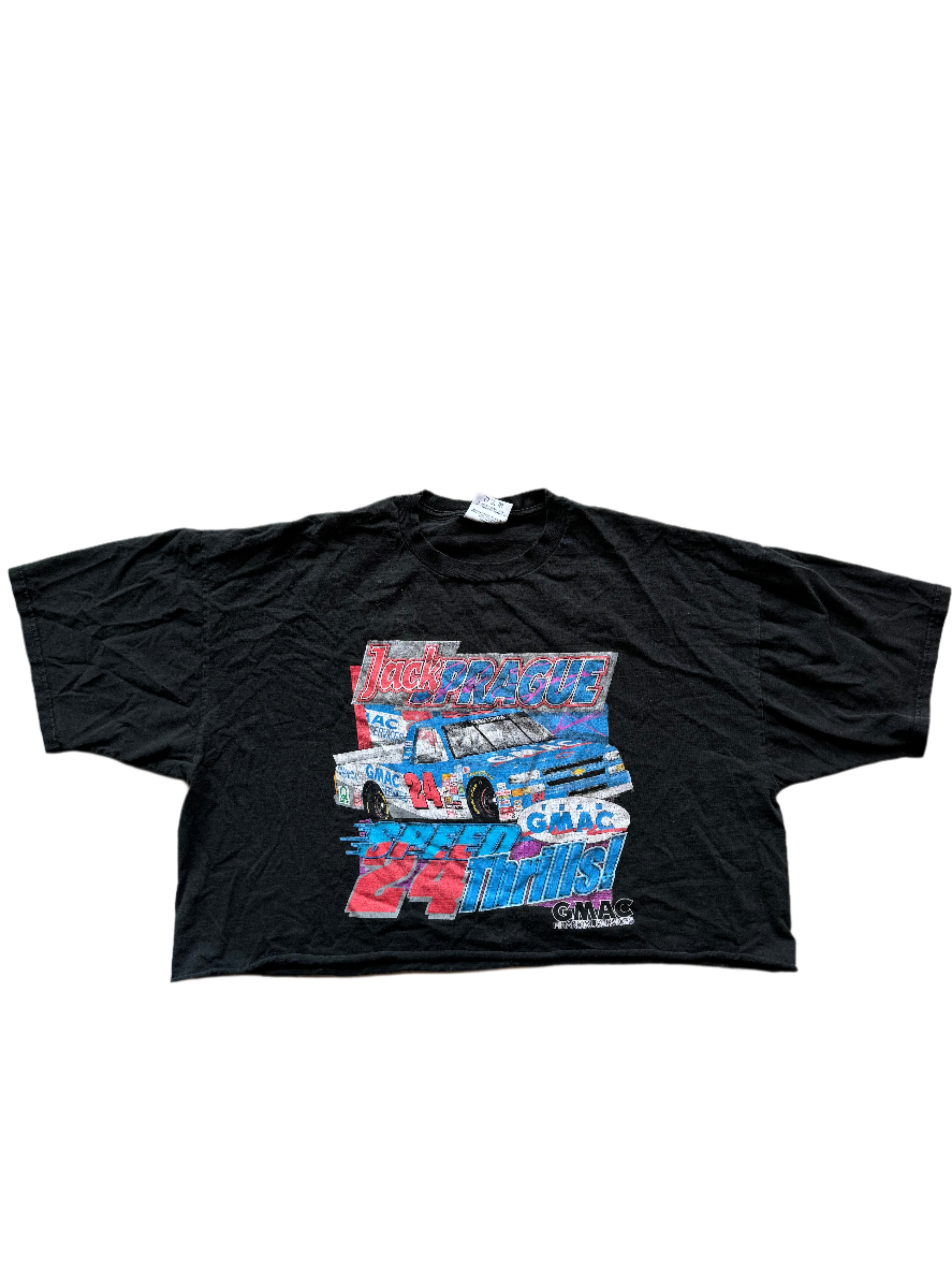 Black Chase authentics Jack Prague cutoff nascar tee, 2xl