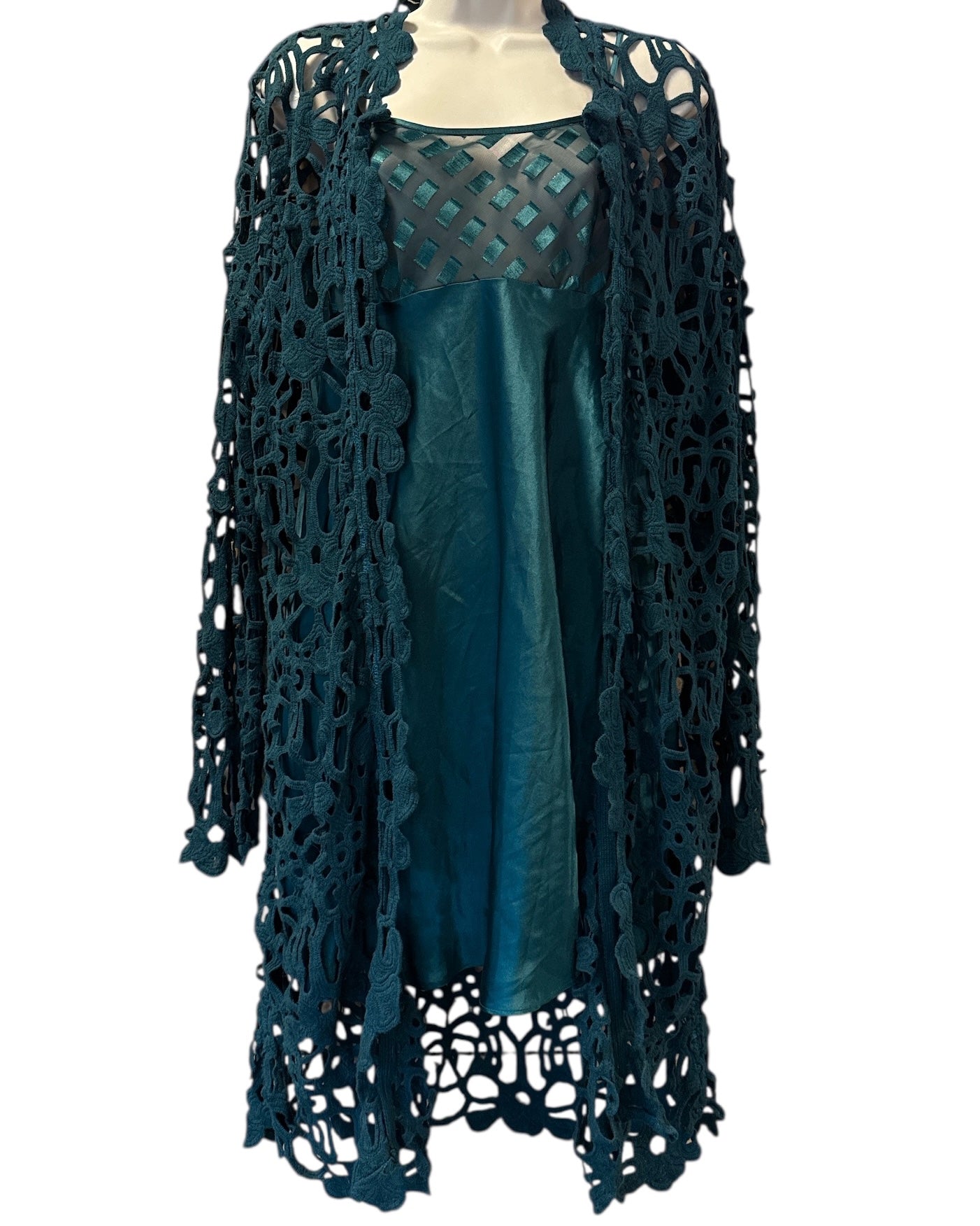 green chicos eyelet cardigan, 2