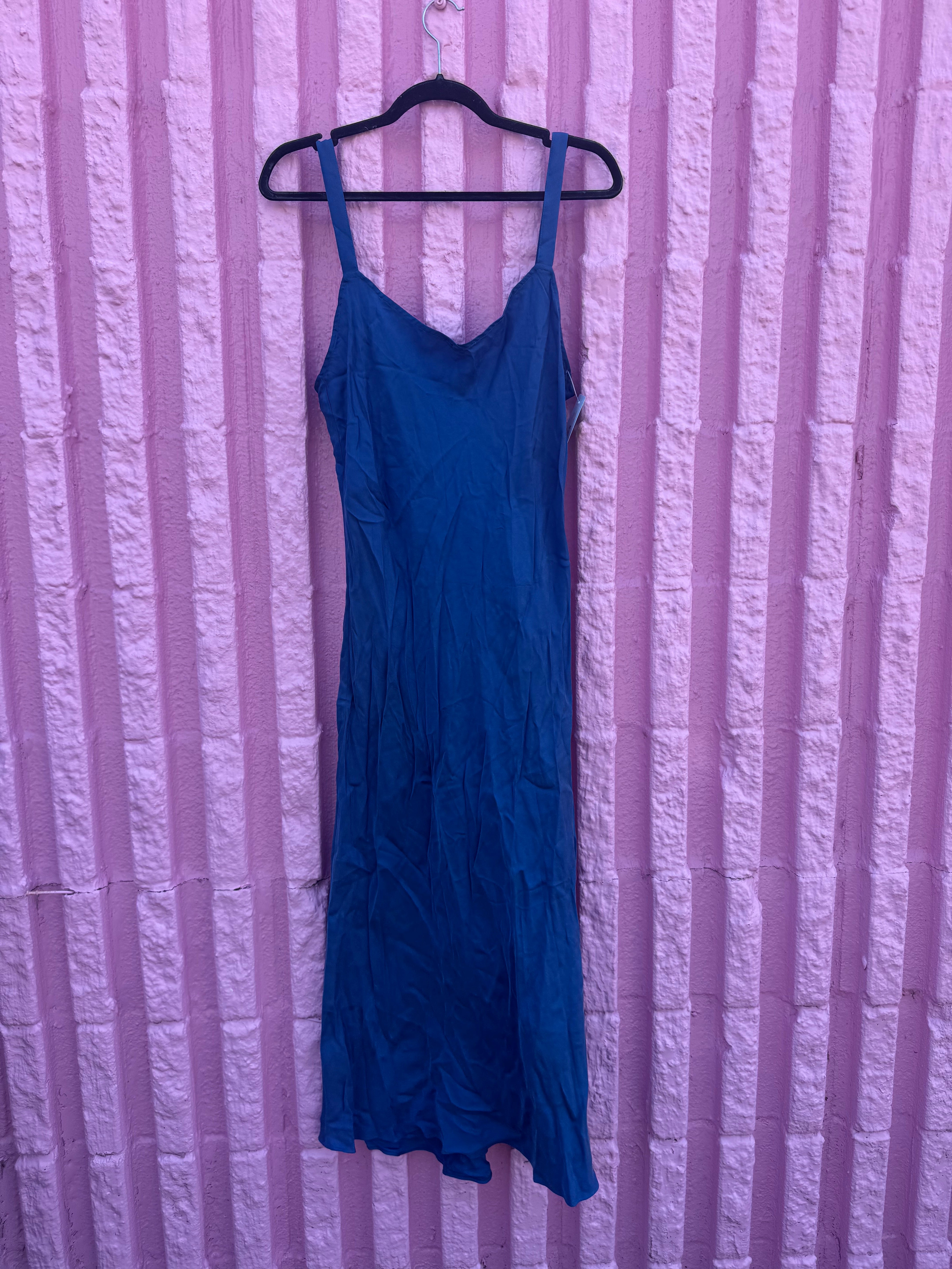 blue j crew nwt midi dress, 12