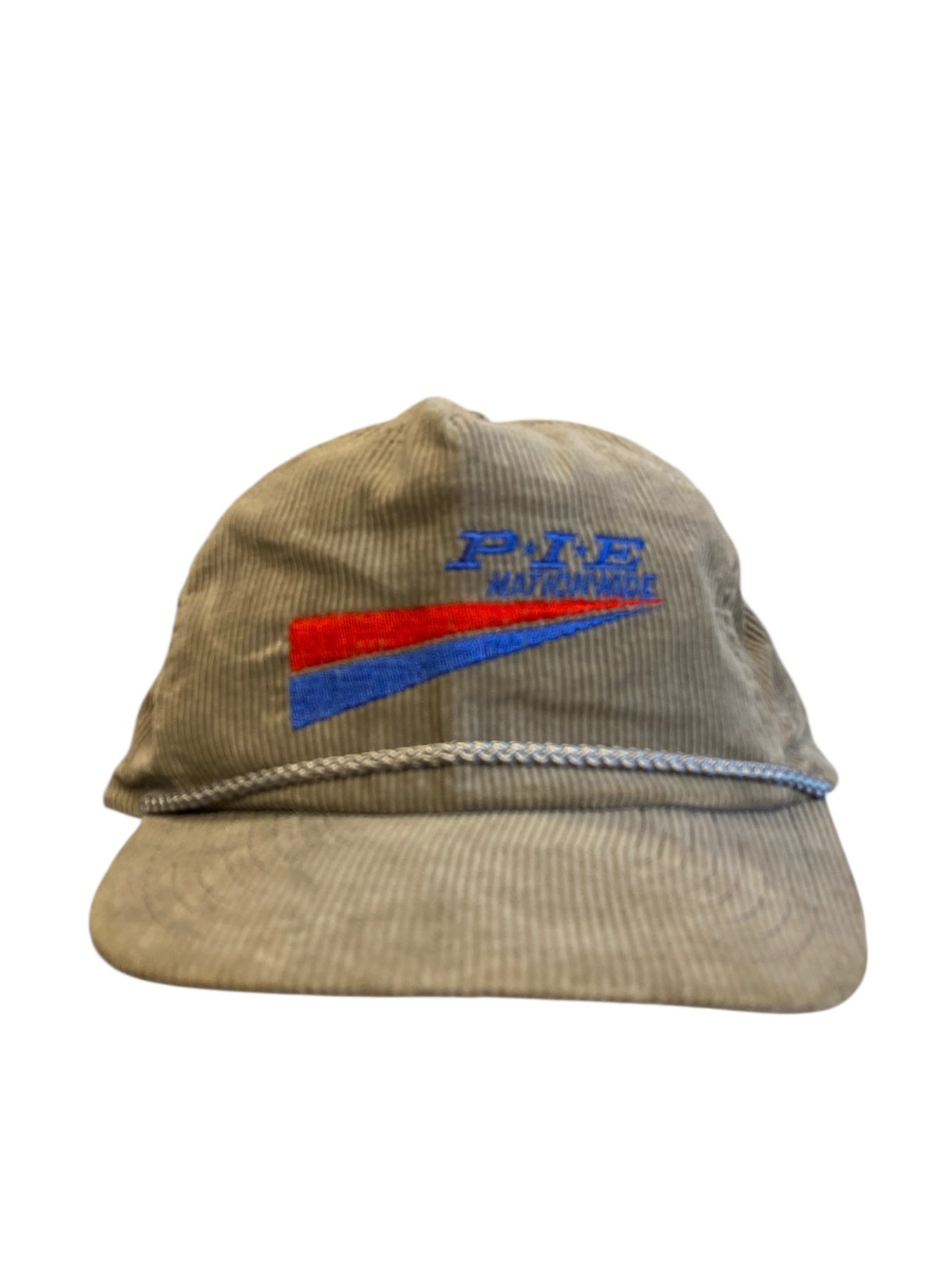 brown  vtg cord pie hat