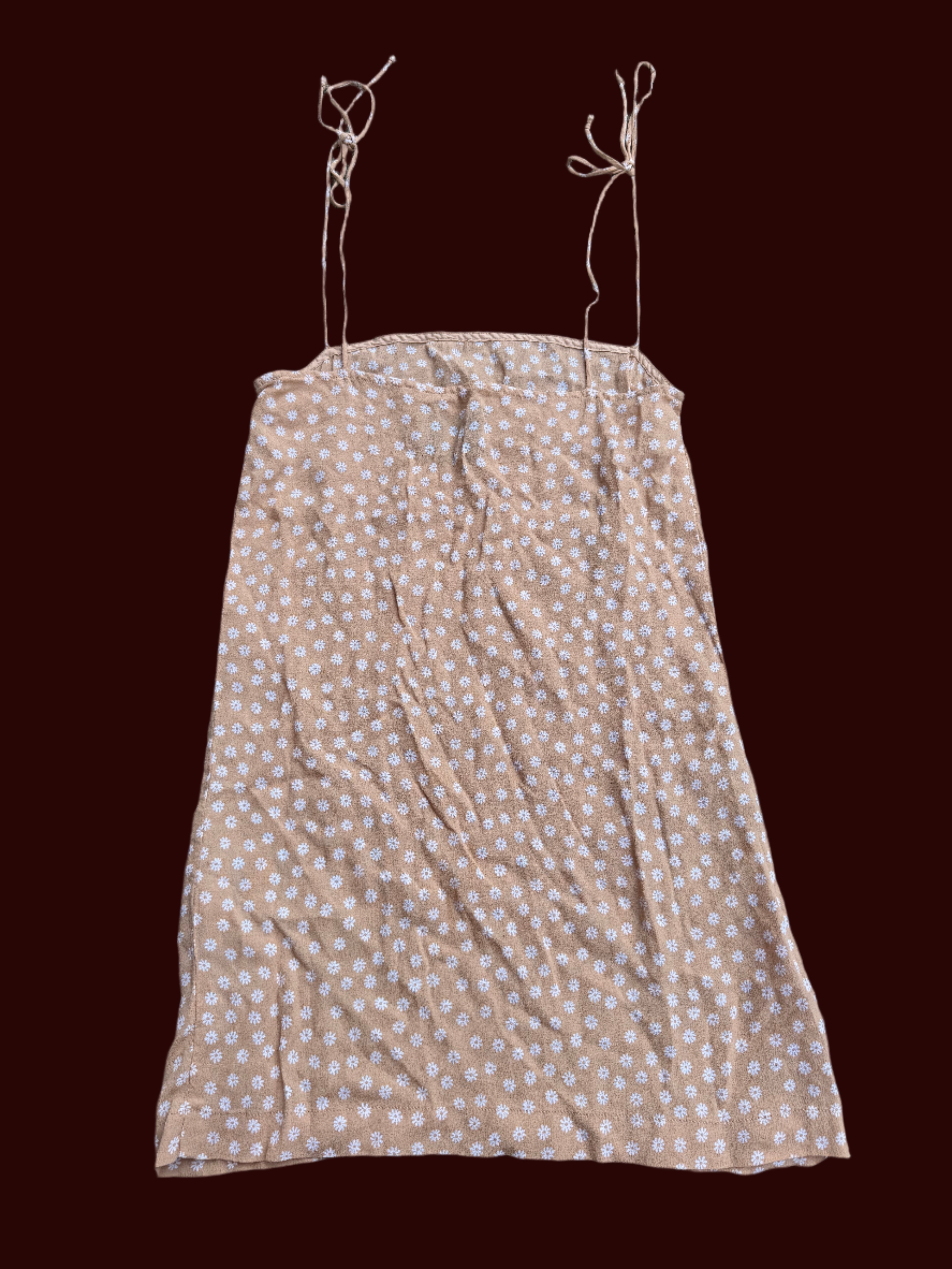 orange Reformation sheer daisy dress, S (fits like XS)