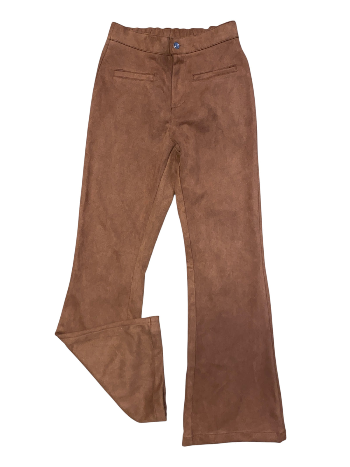 brown no comment suede ish pants, s