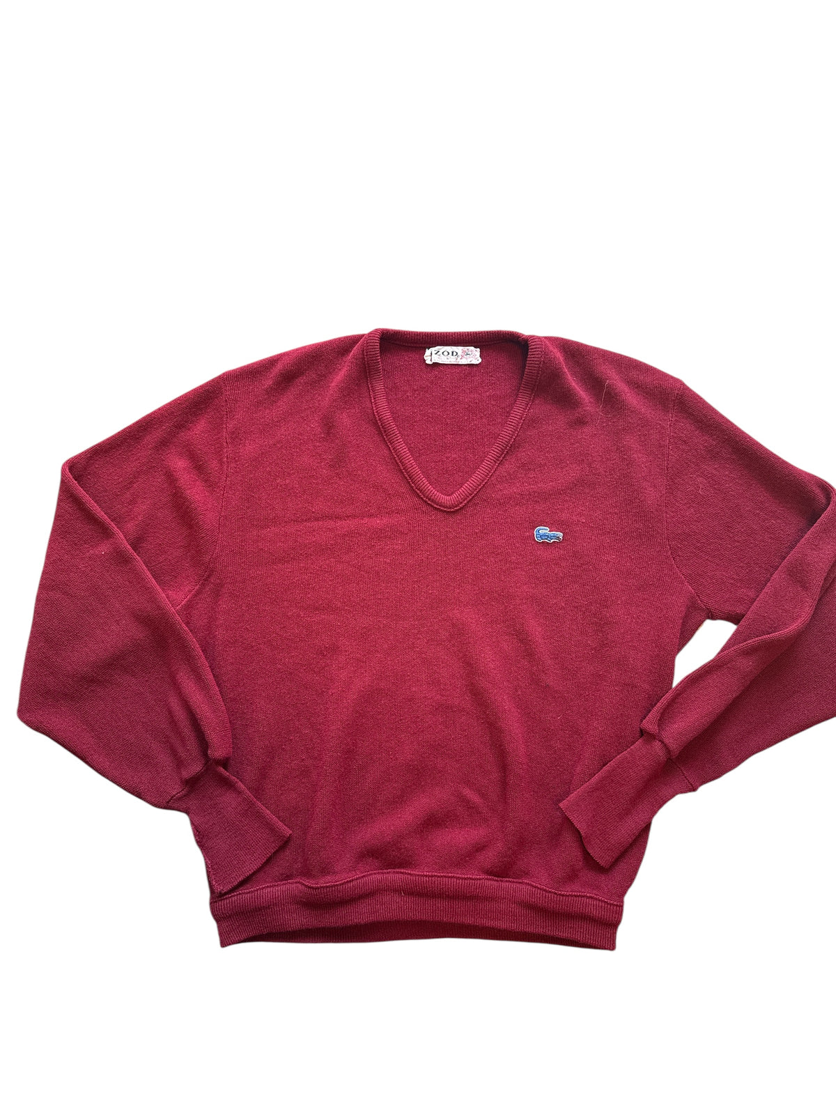 Red IZOD vtg sweater, L