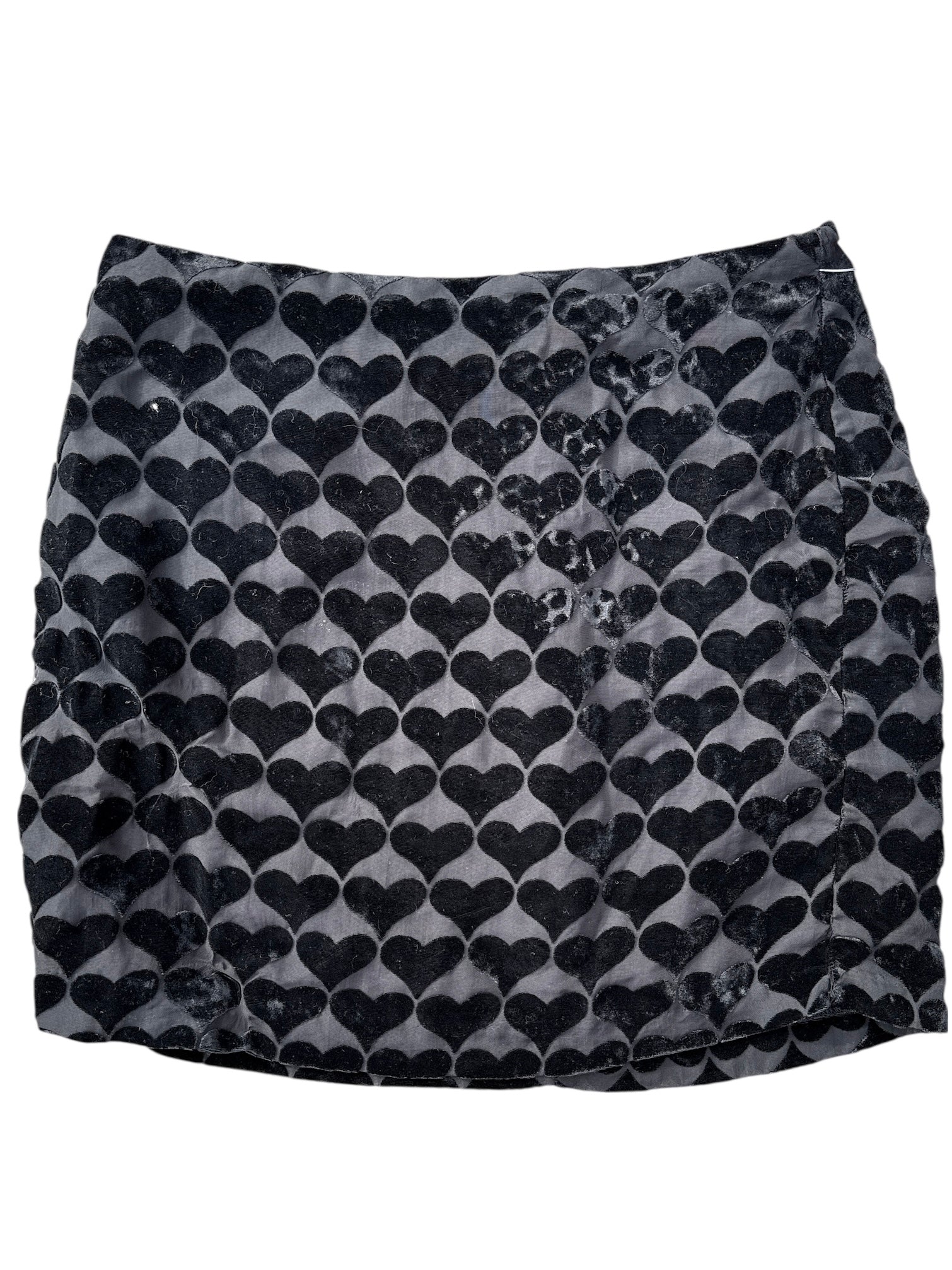 Black Cupcakes and cashmere Heart printed mini skirt, 8