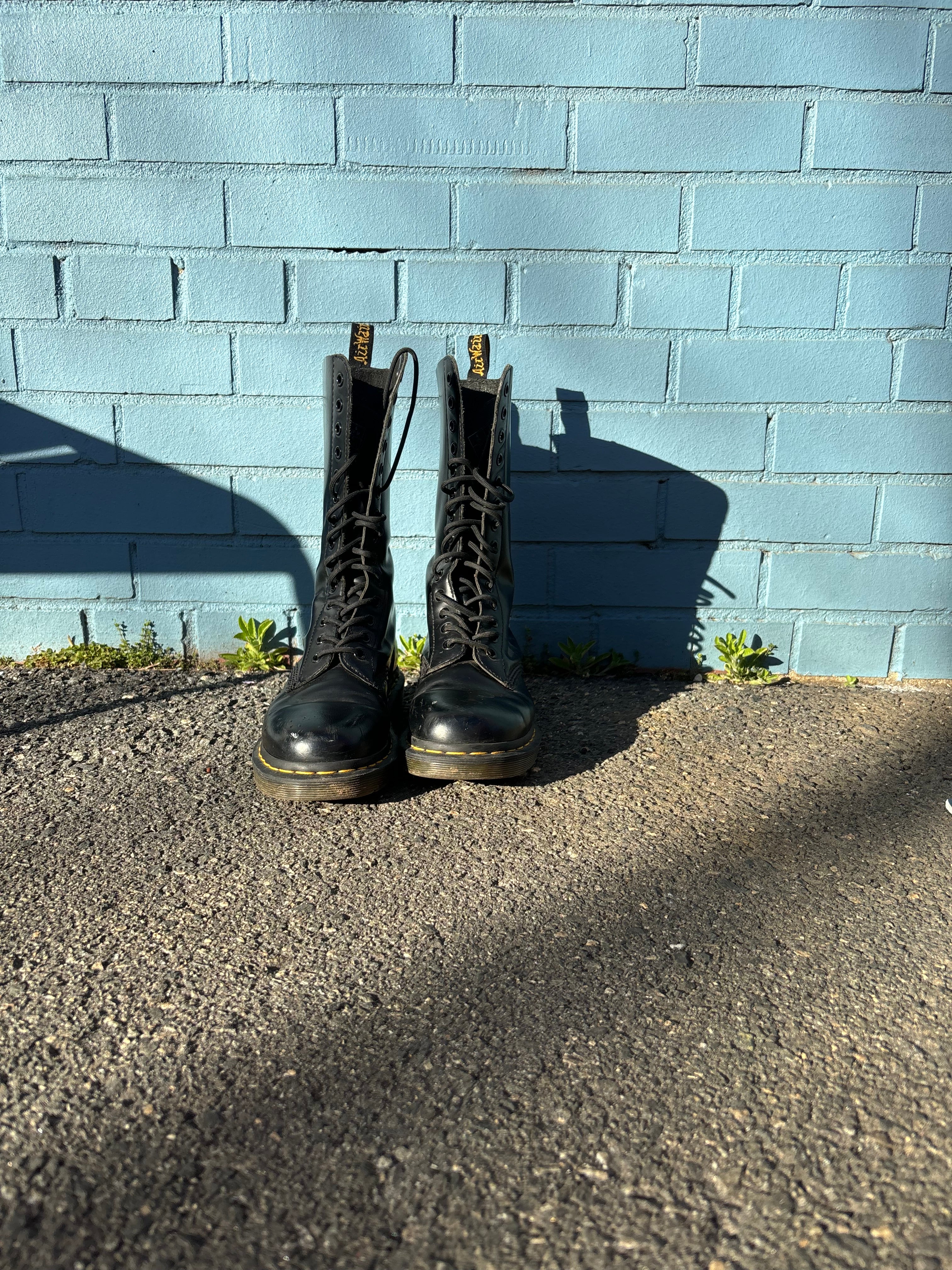 Black Doc marten tall boots, 6