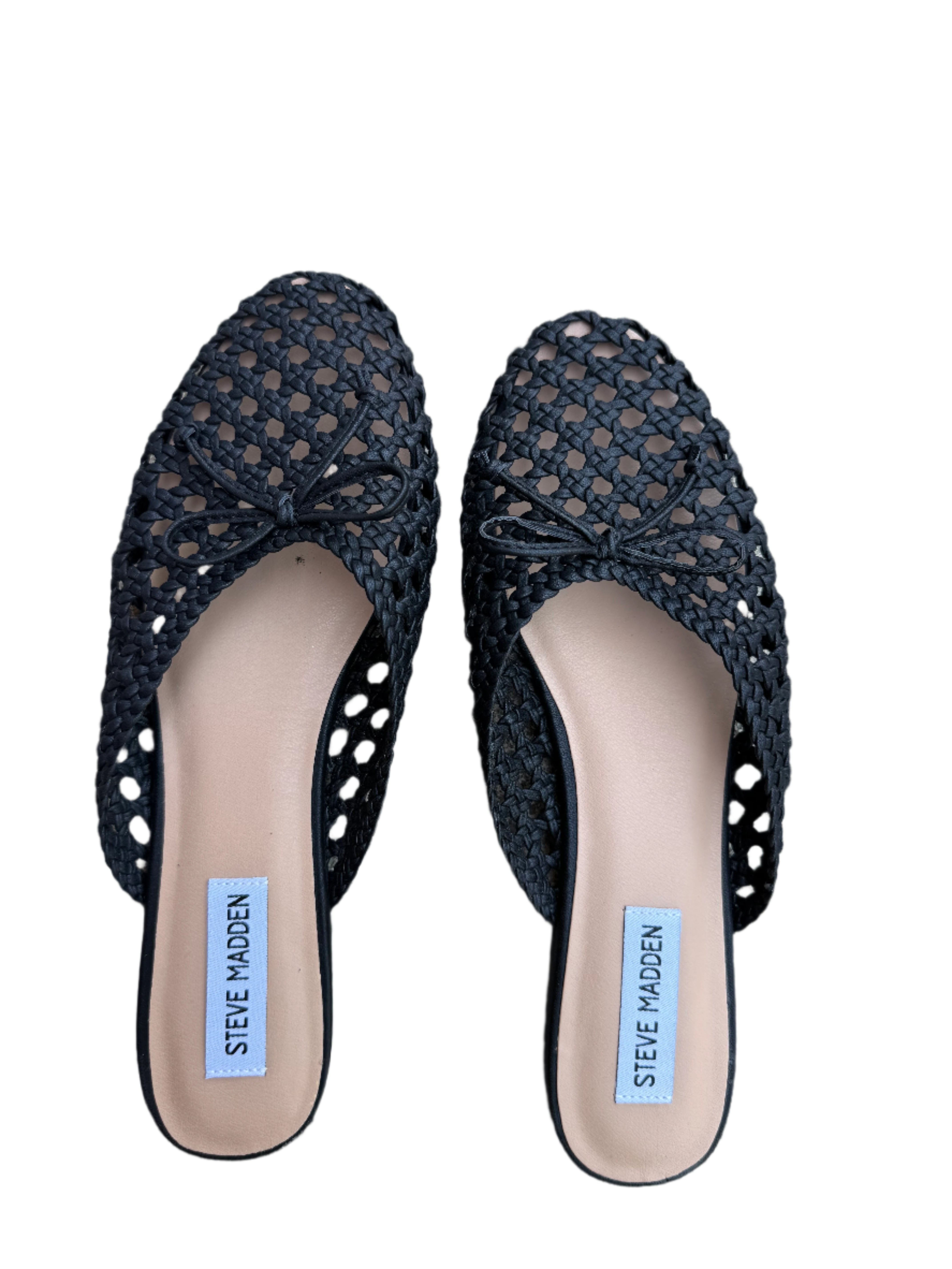 Black Steve madden mesh ballet flats, 8.5