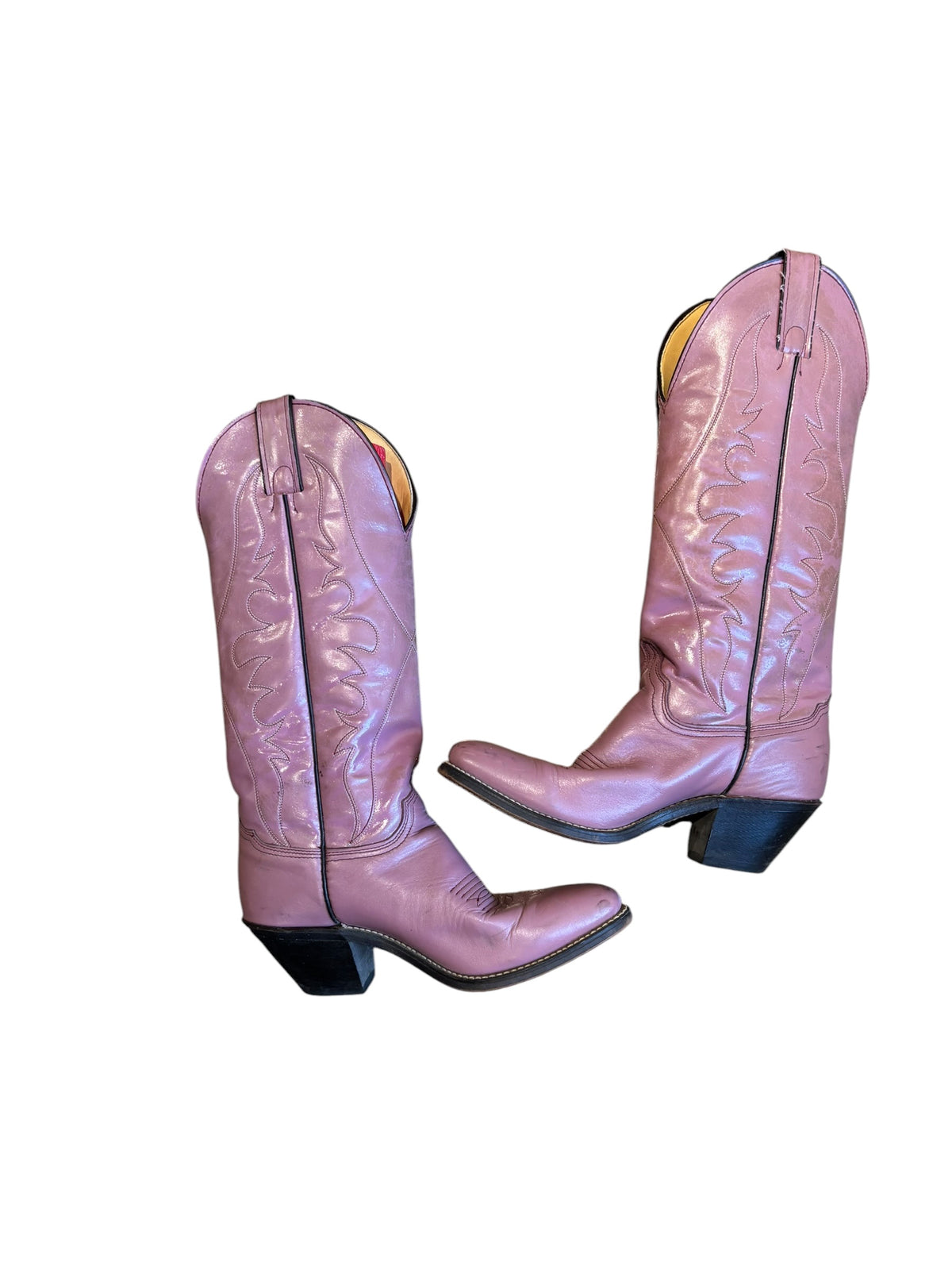 pink  cowgirl boots, 7