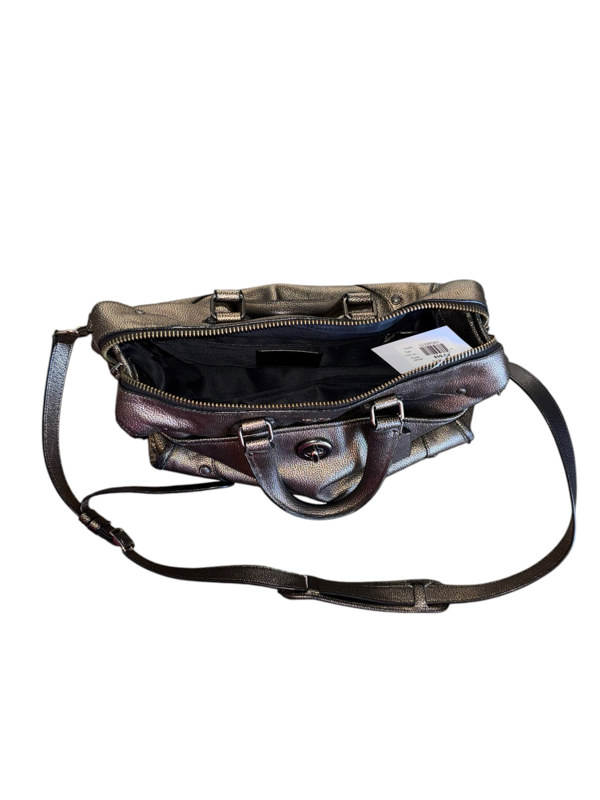 metallic gold coach Rhyder satchel
