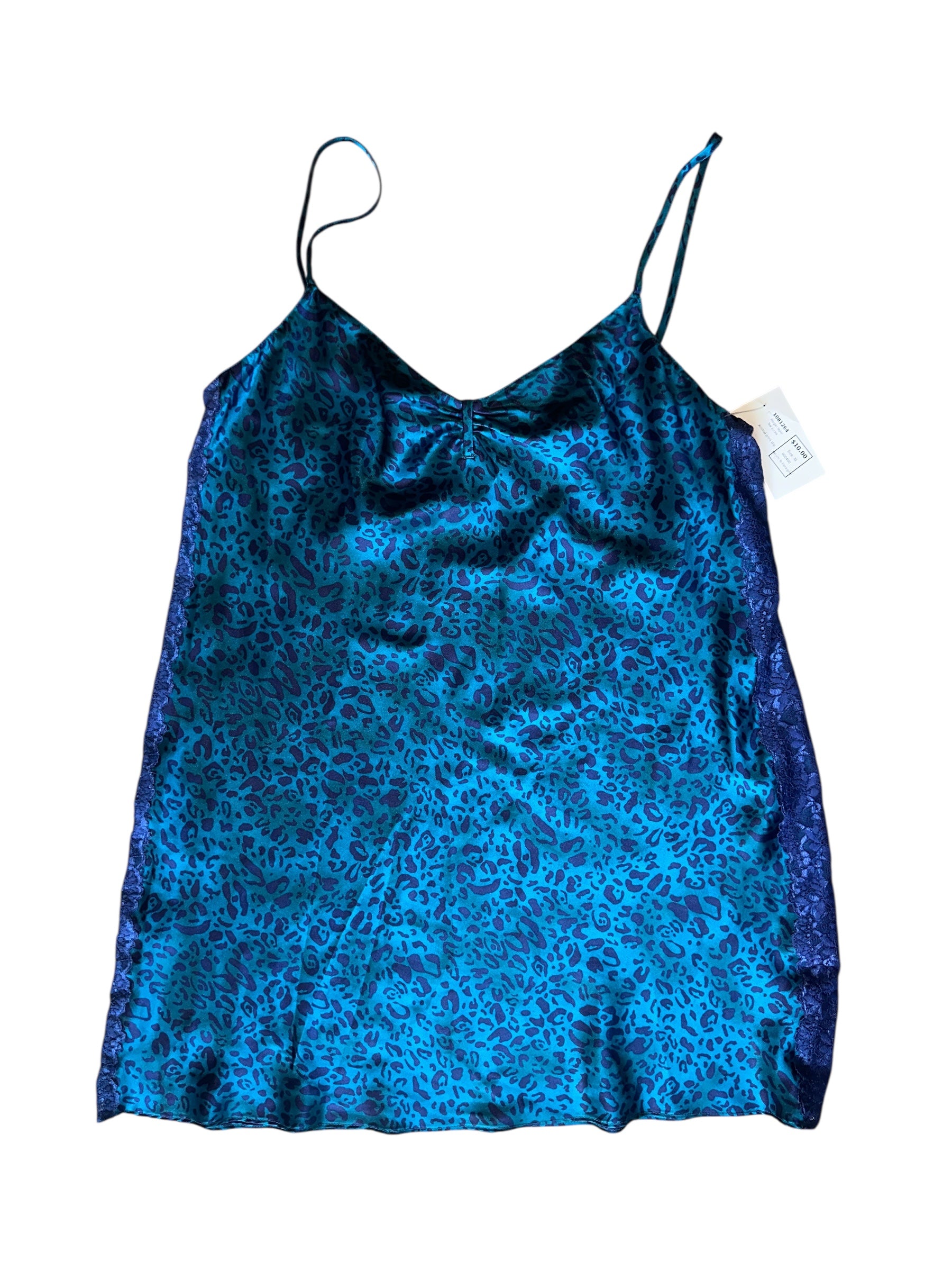Teal purple Morgan Taylor Animal print slip, Xl