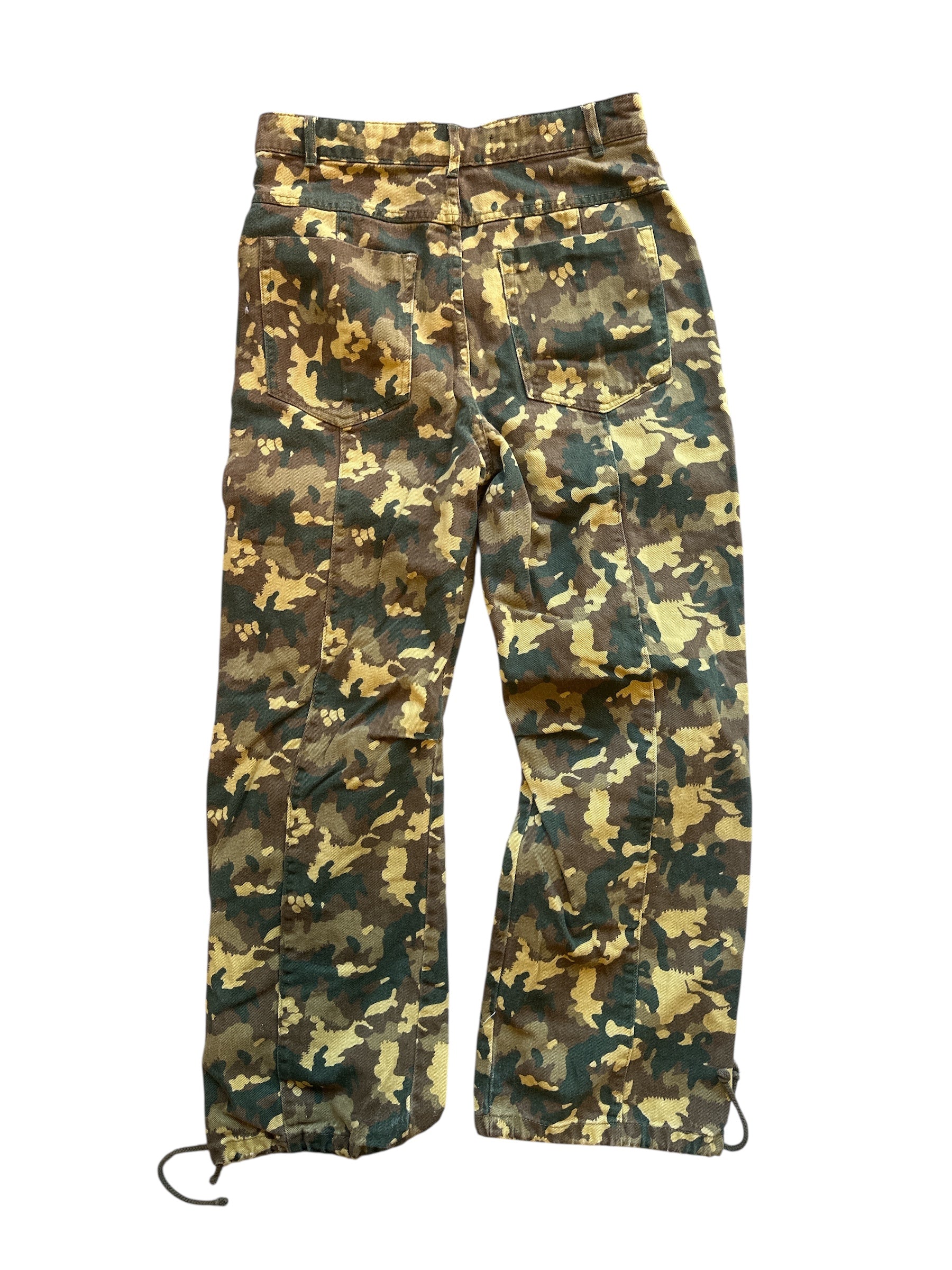green  camo pants S