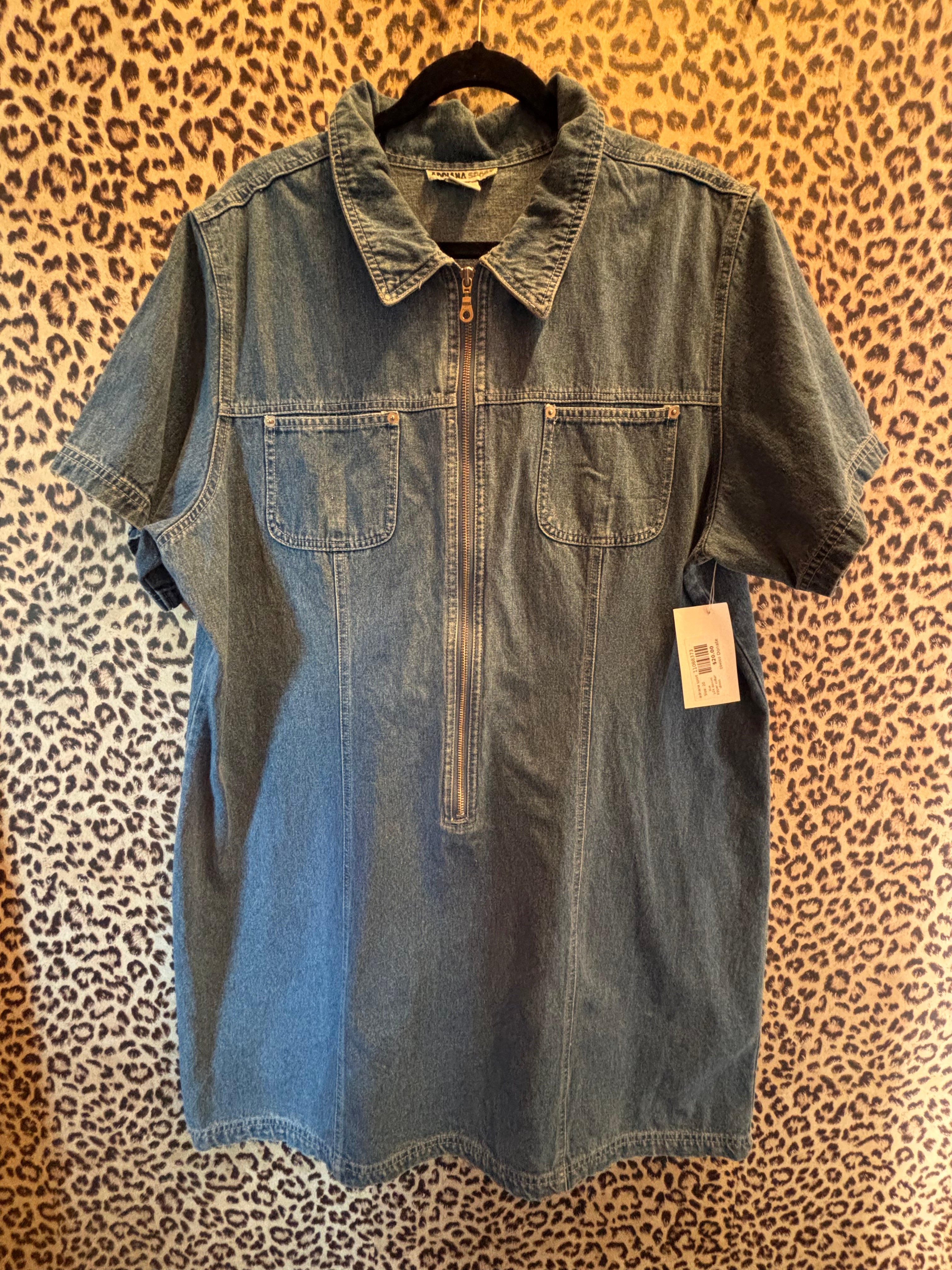 blue adriana sport y2k denim zipper collar dress, 20
