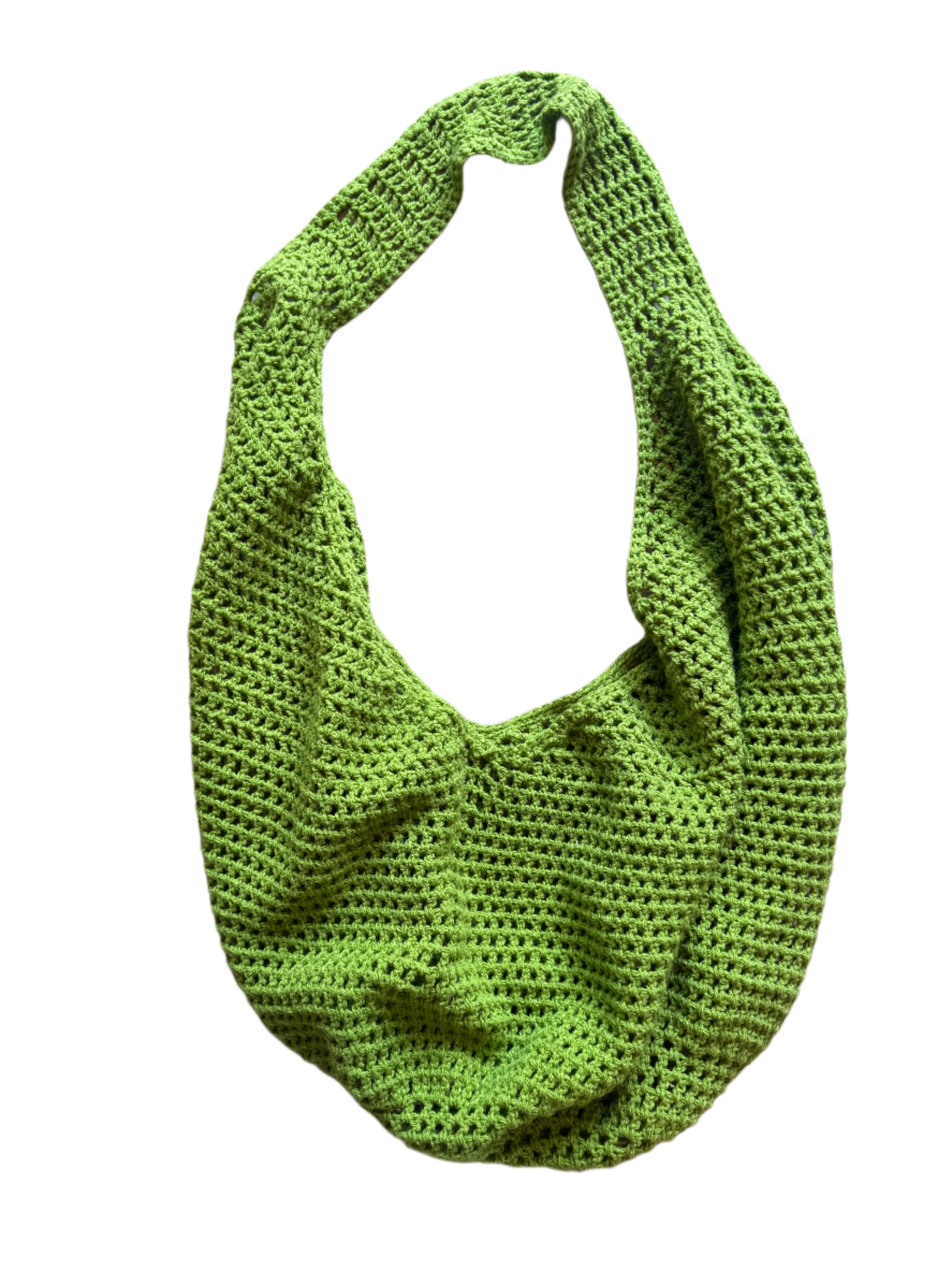 Green  Crochet crossbody
