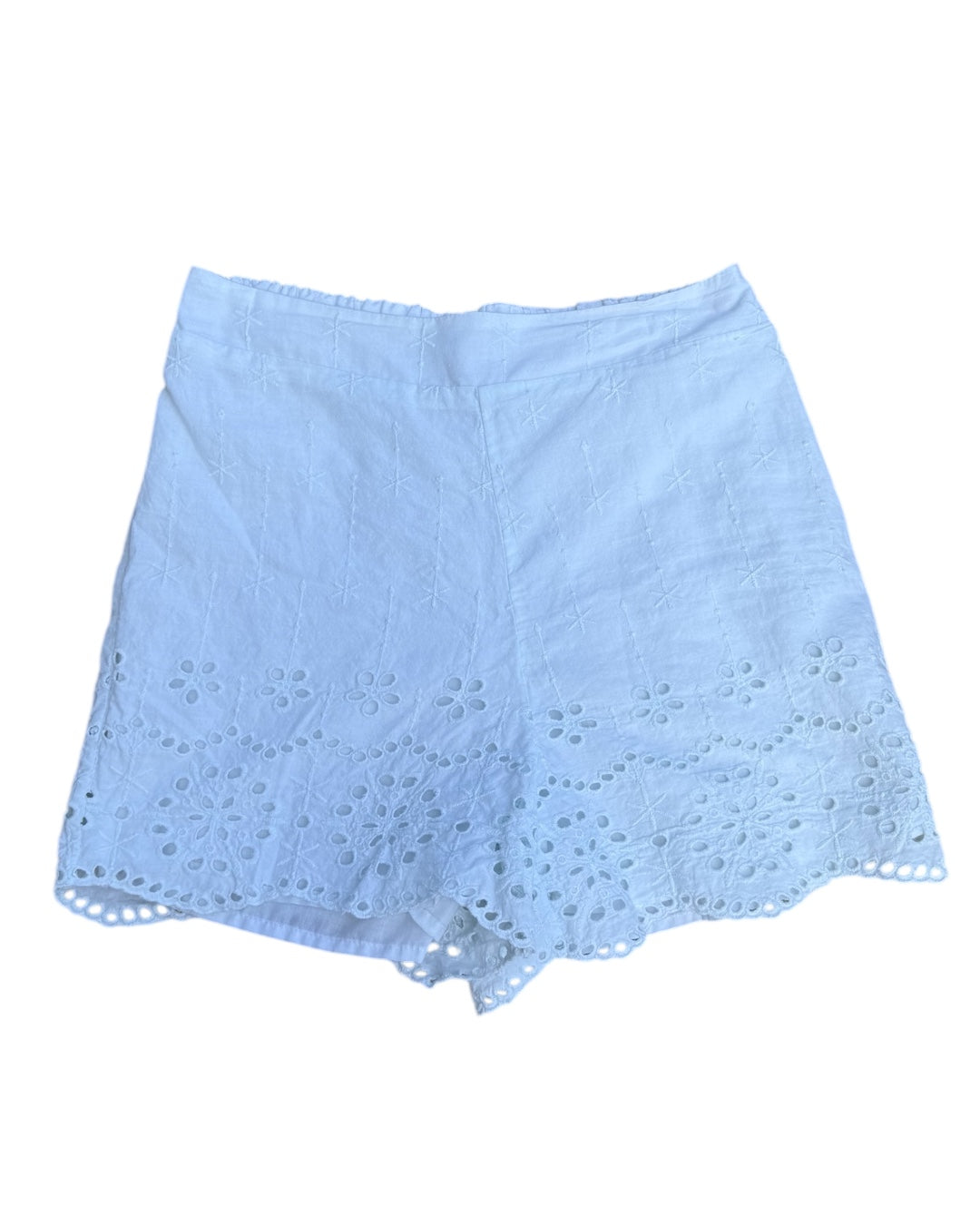 white Ophelia roe eyelet shorts, s