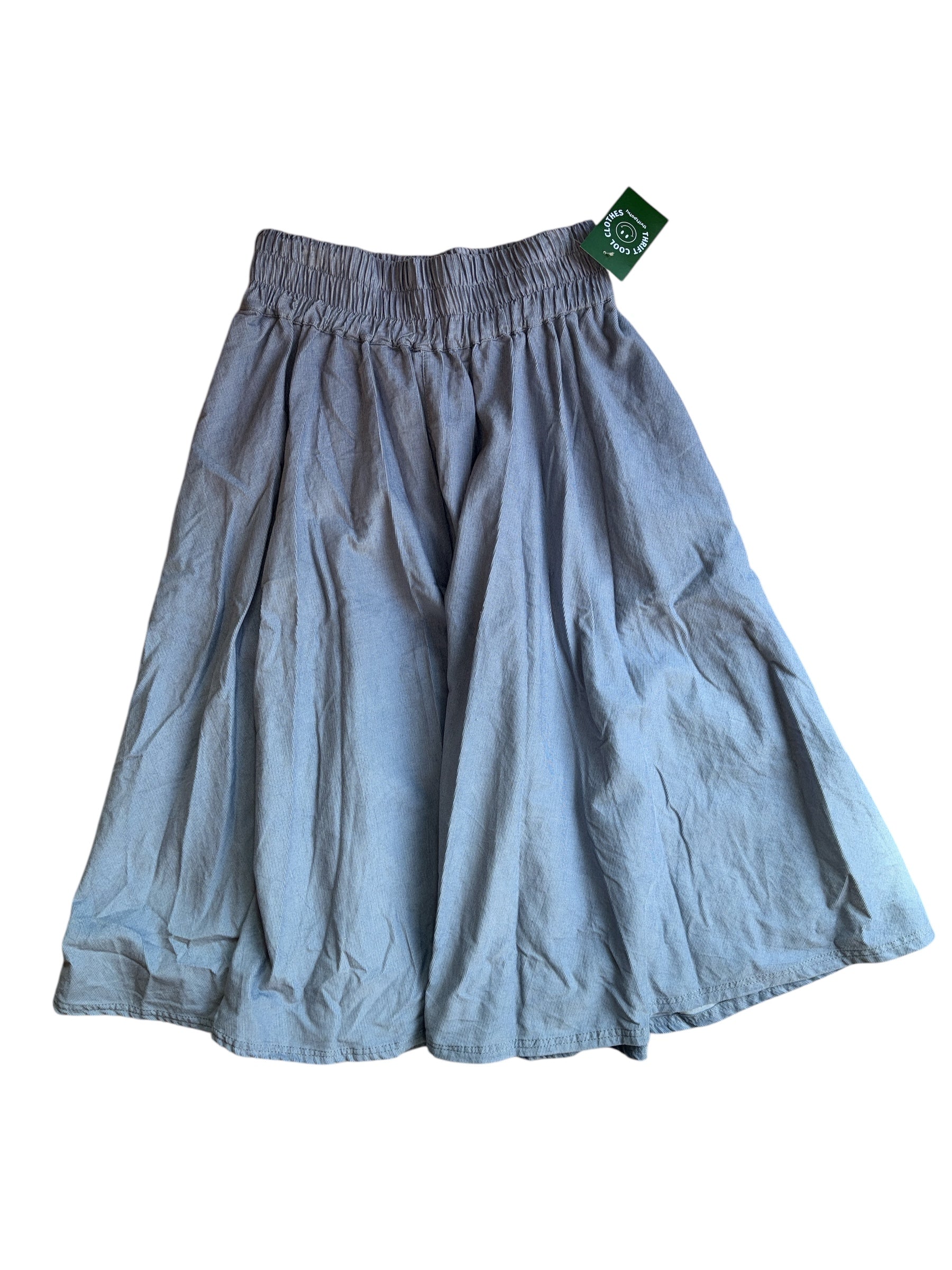 blue we the free NWT cord midi skirt, xs