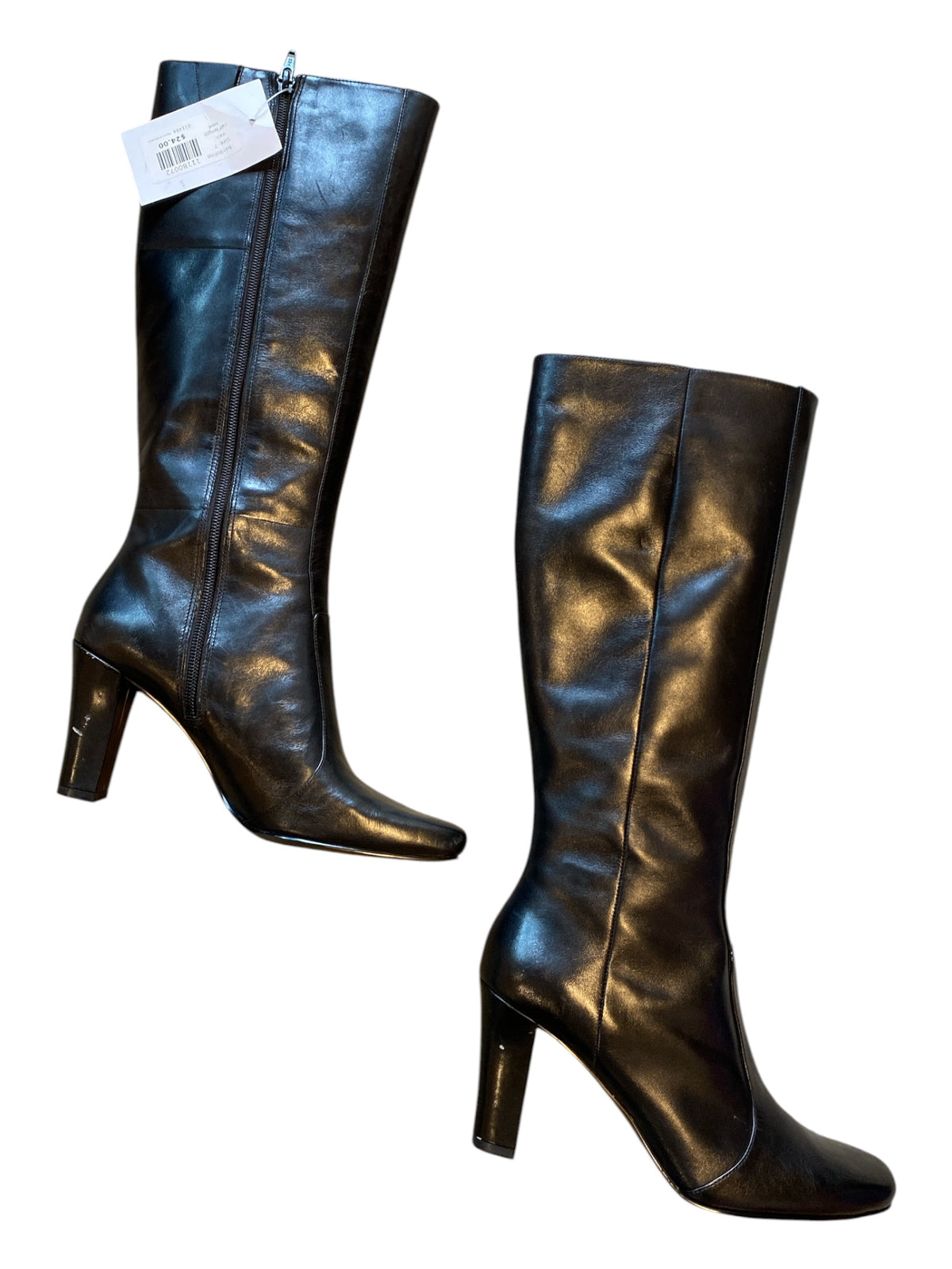 black bandolino calf length boot, 7