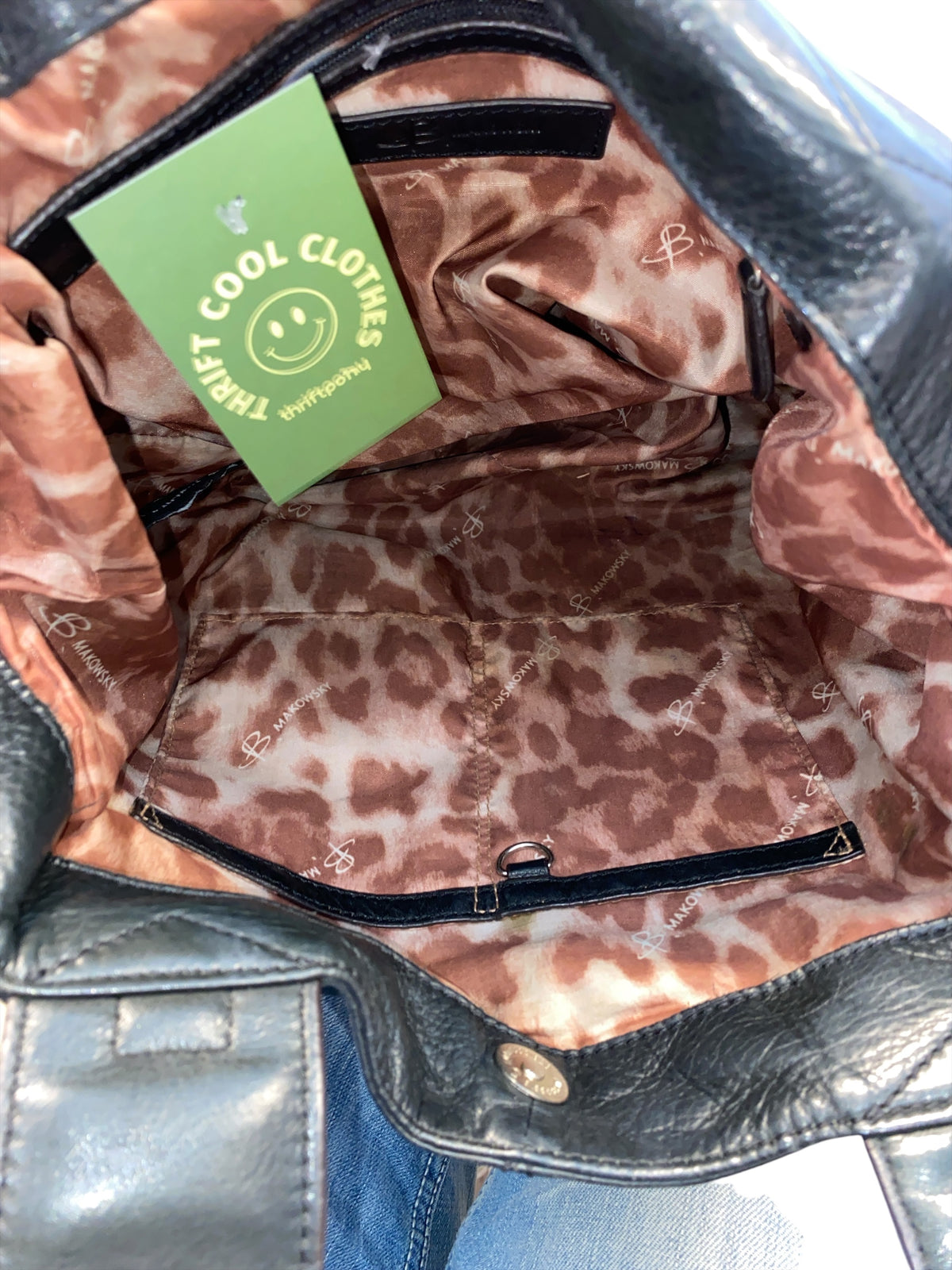 black B Makowsky leather purse