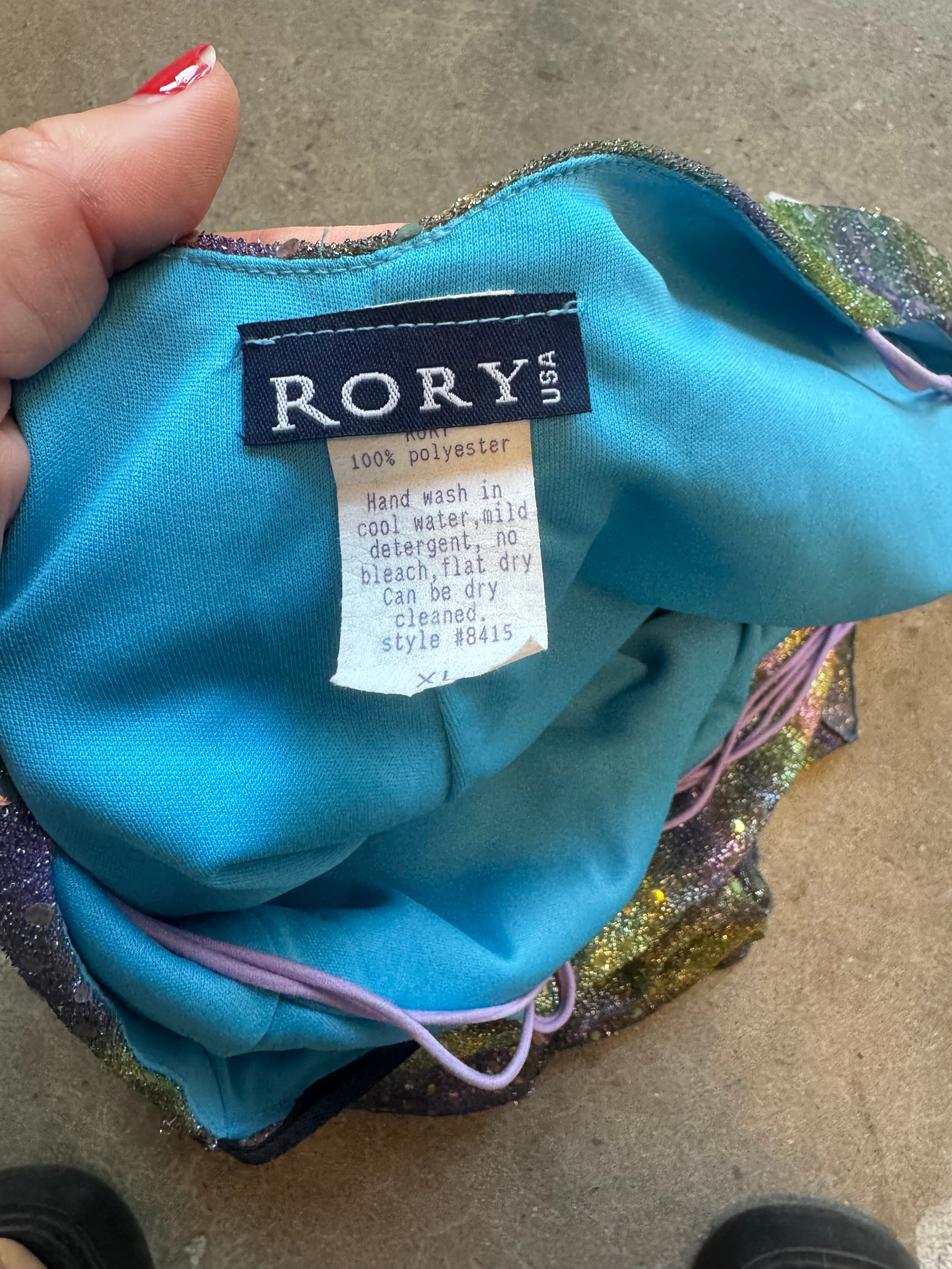 multi rory vtt metallic sequin dress, XL (stretchy, fits M-XL)