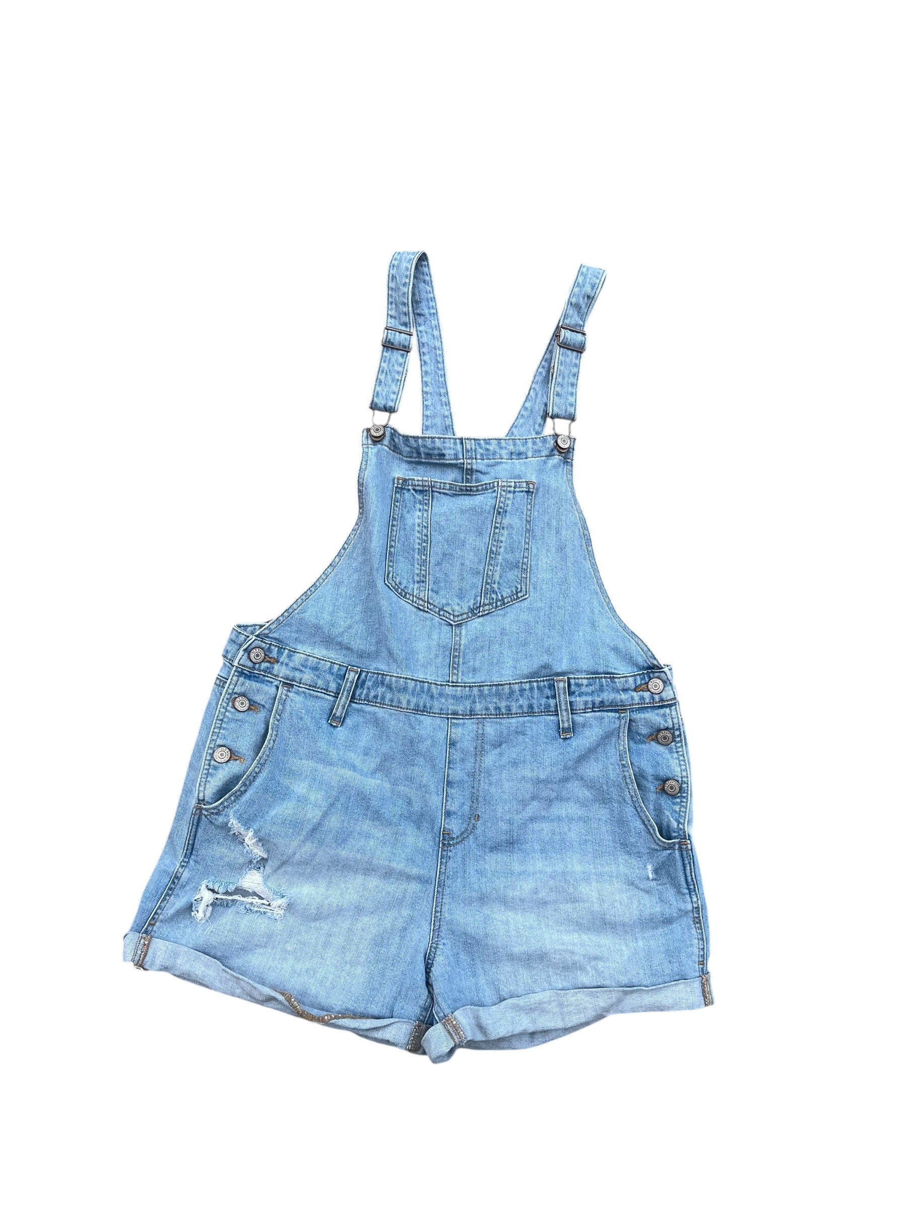 blue old navy Overall shorts, L