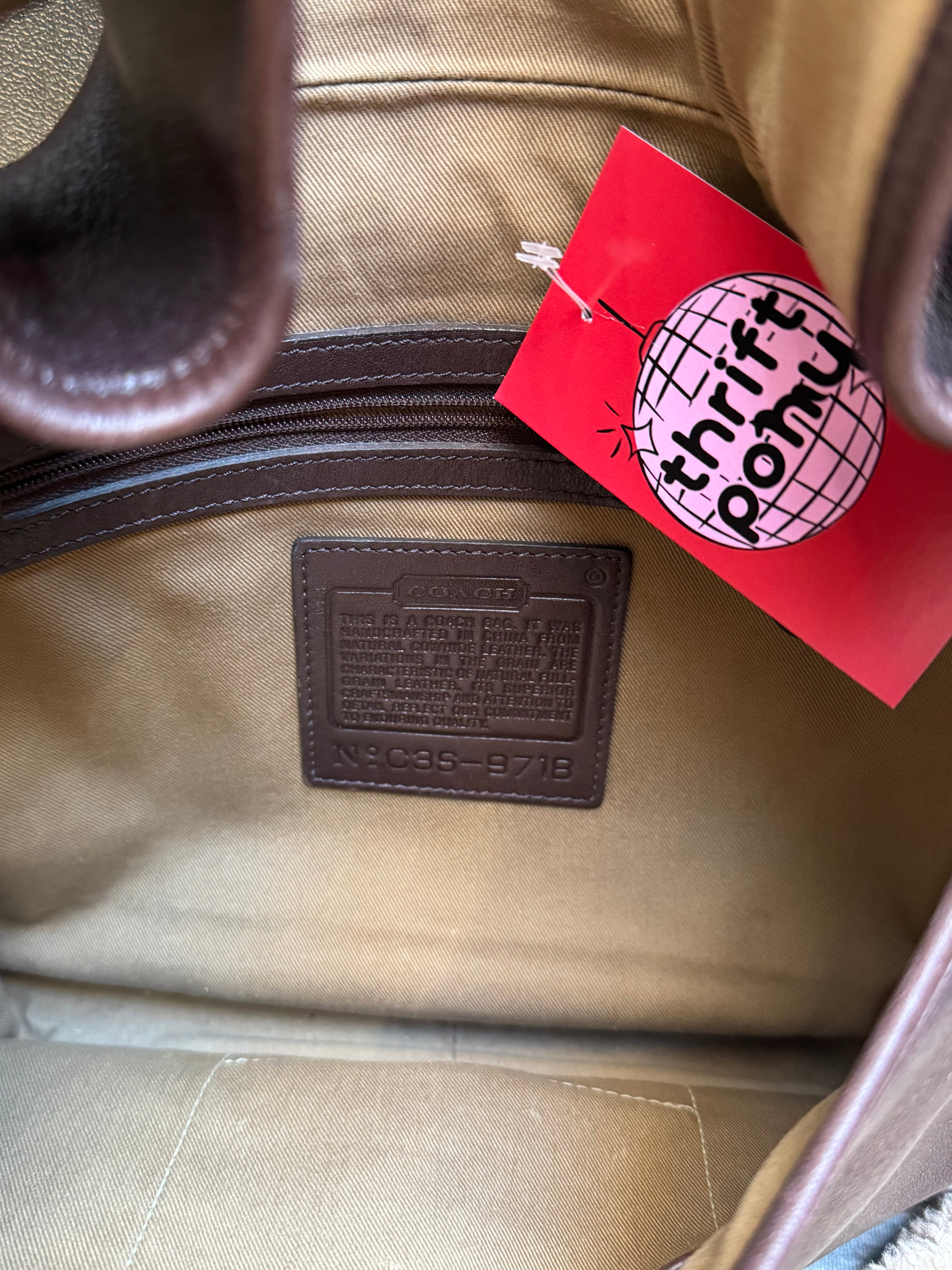 brown coach saddlebag no c3s-9718