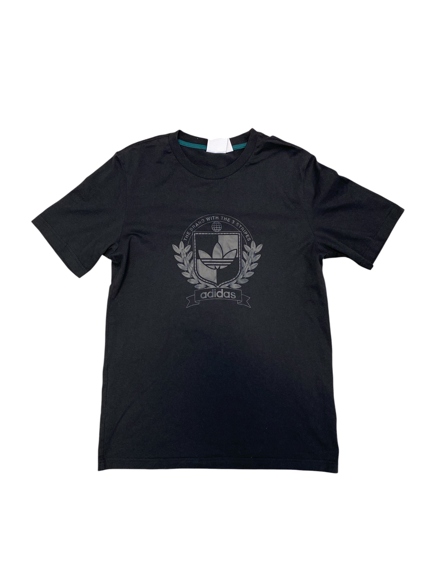 Black Adidas Branded tee, S