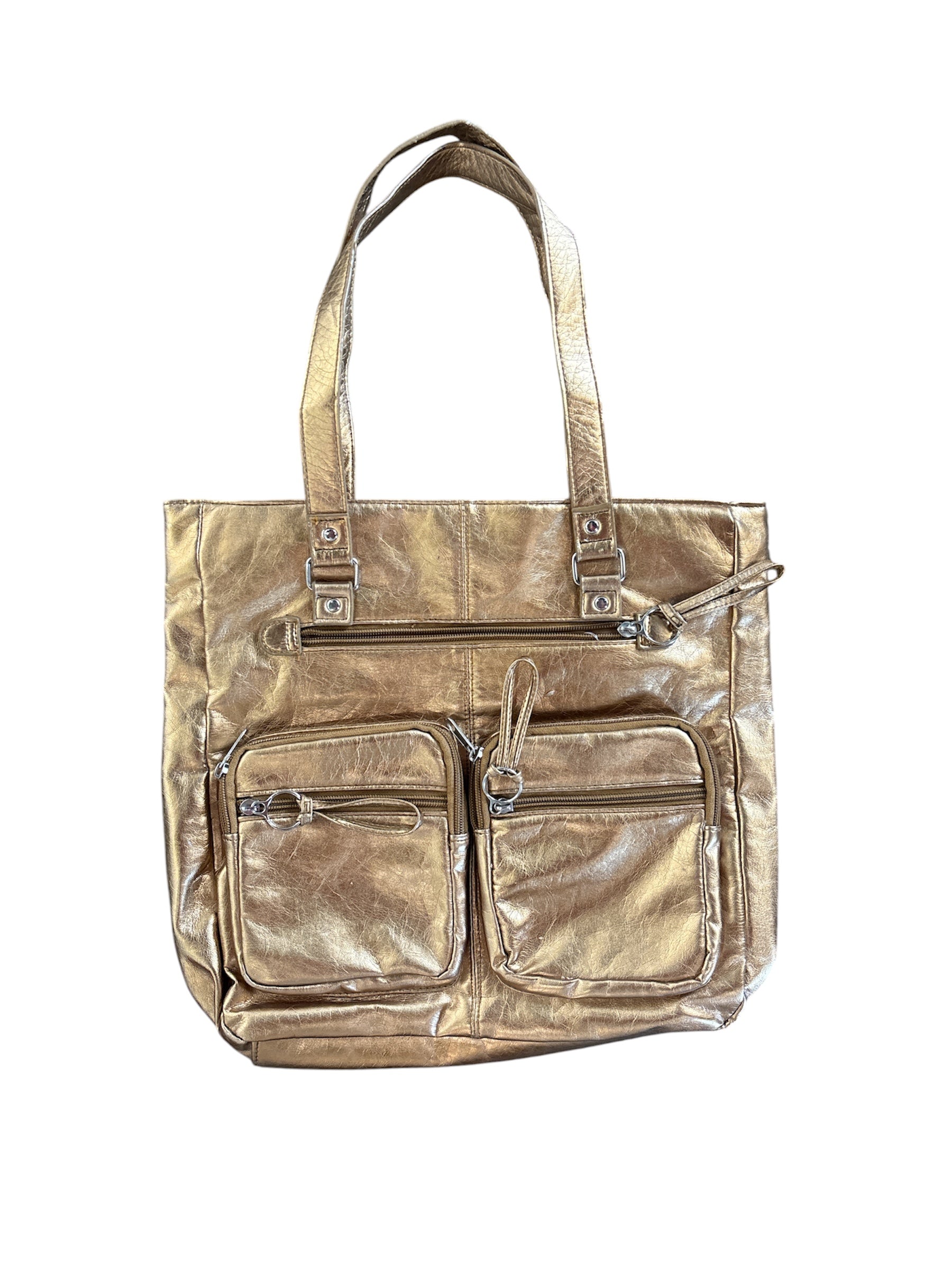 gold  metallic bag