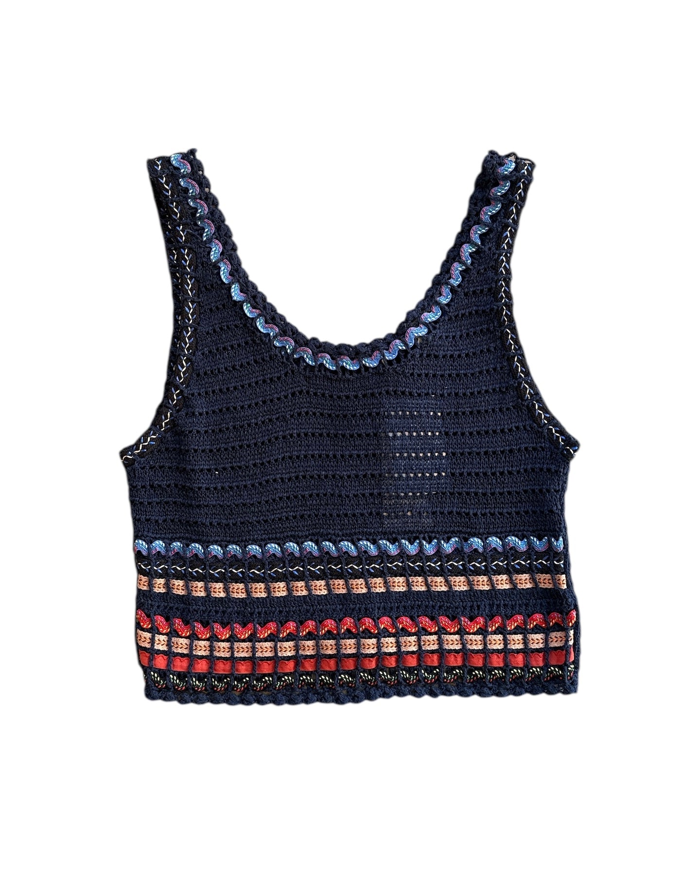 blue alice and olivia knit tank nwt, m