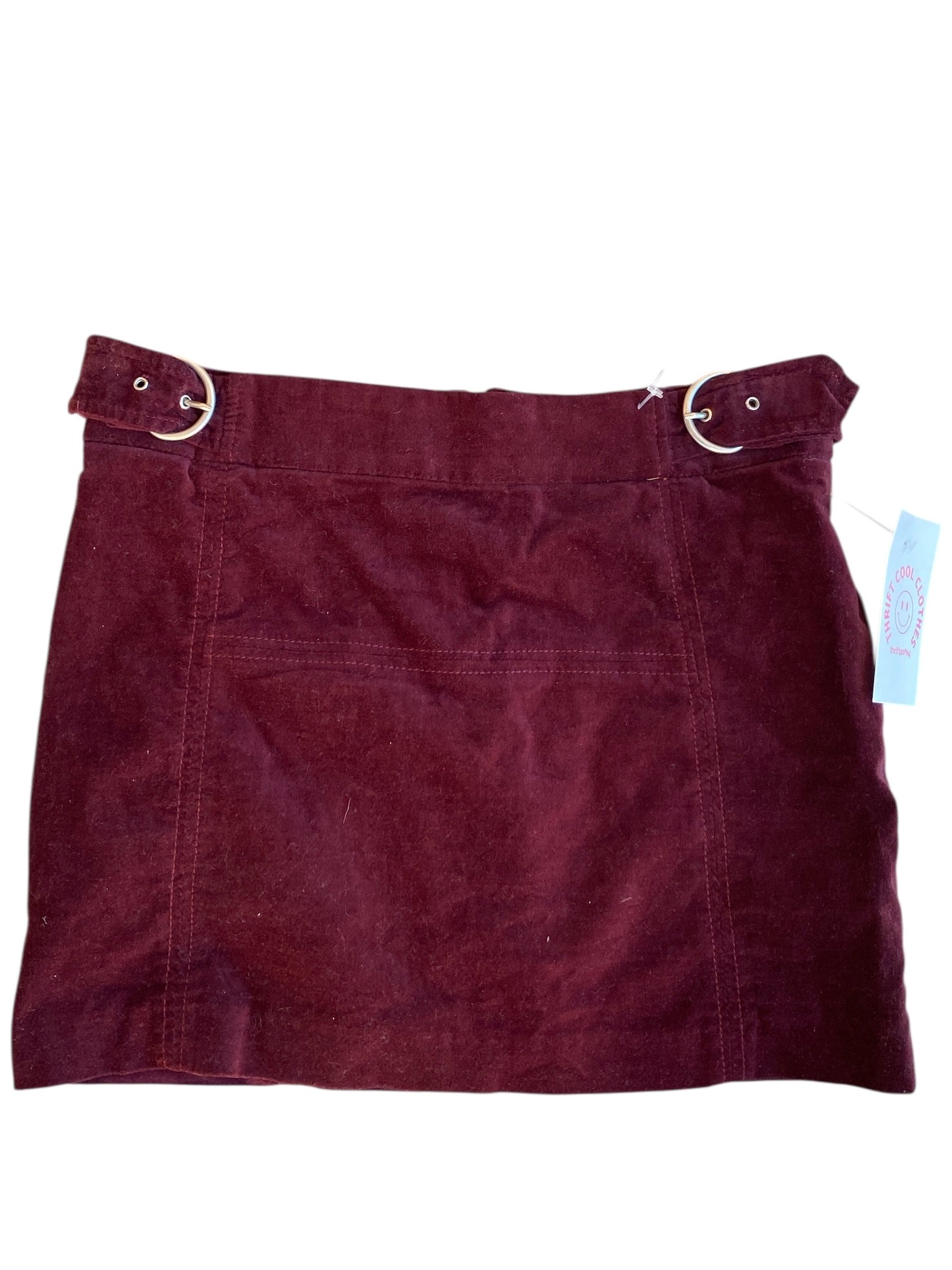 plum zara Mini skirt w belt, S