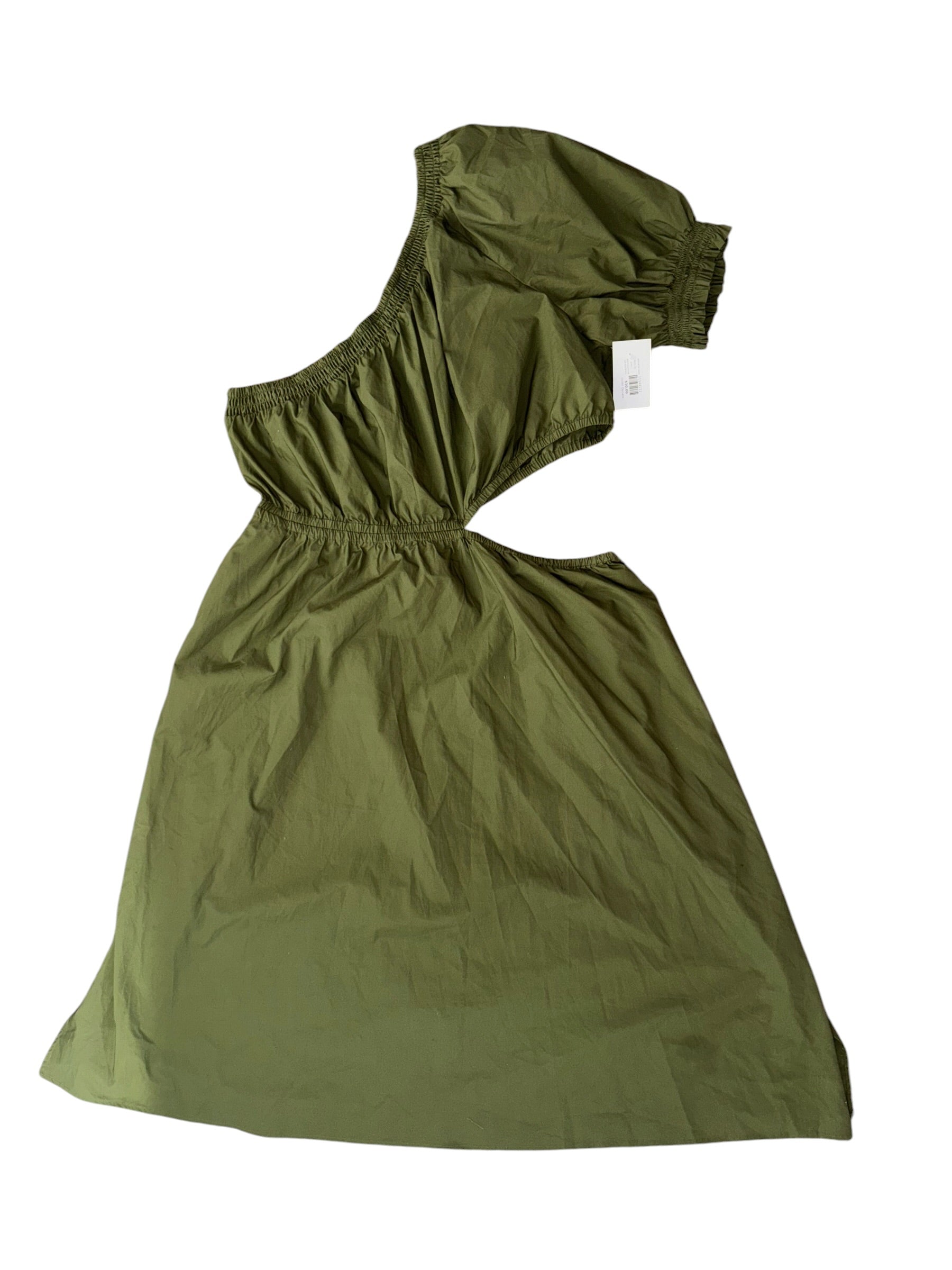 green who what wear asymmetrical cut out dress, 2x