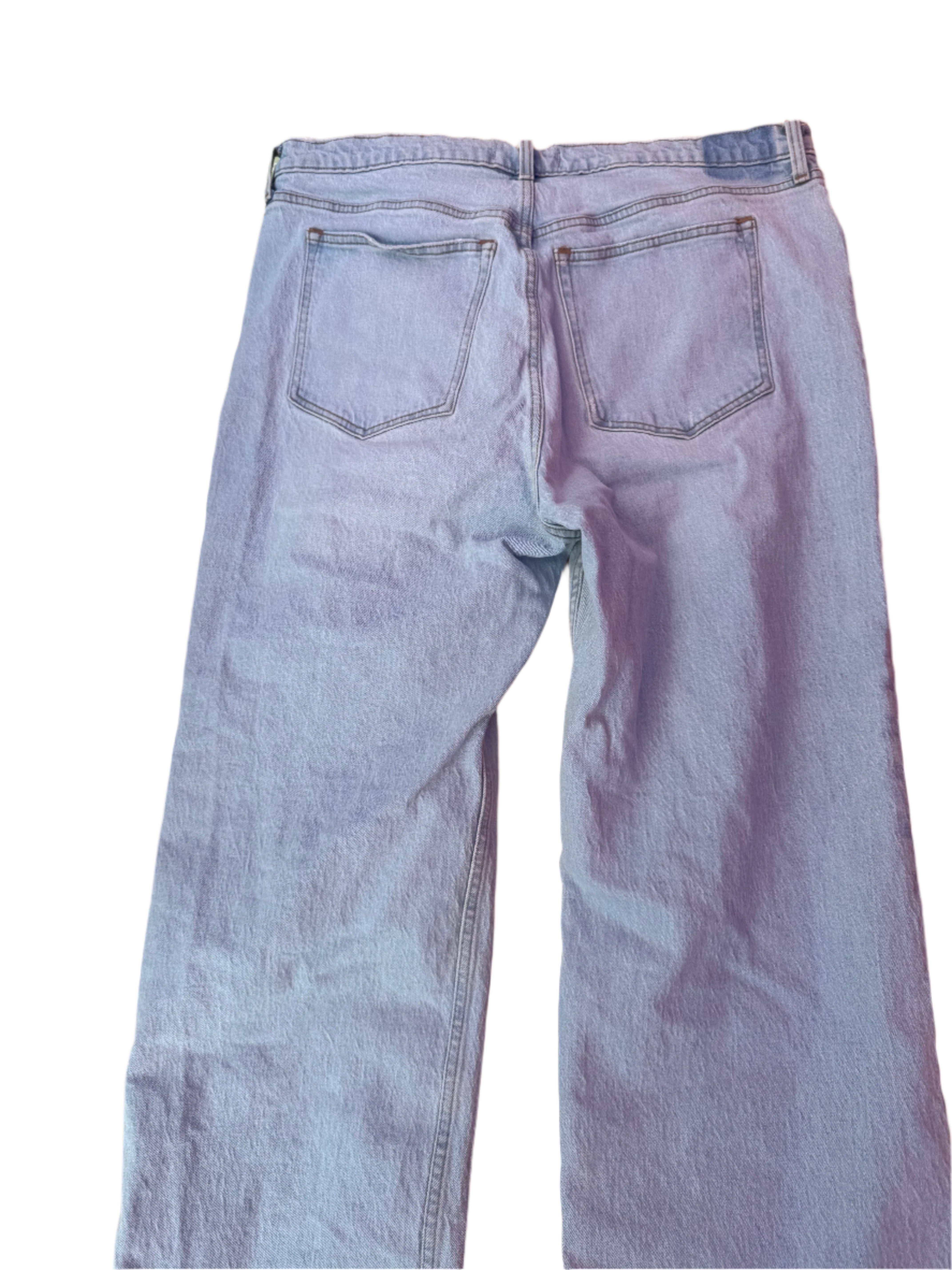blue abercrombie Womens jeans 90's relaxes straight, 34/18
