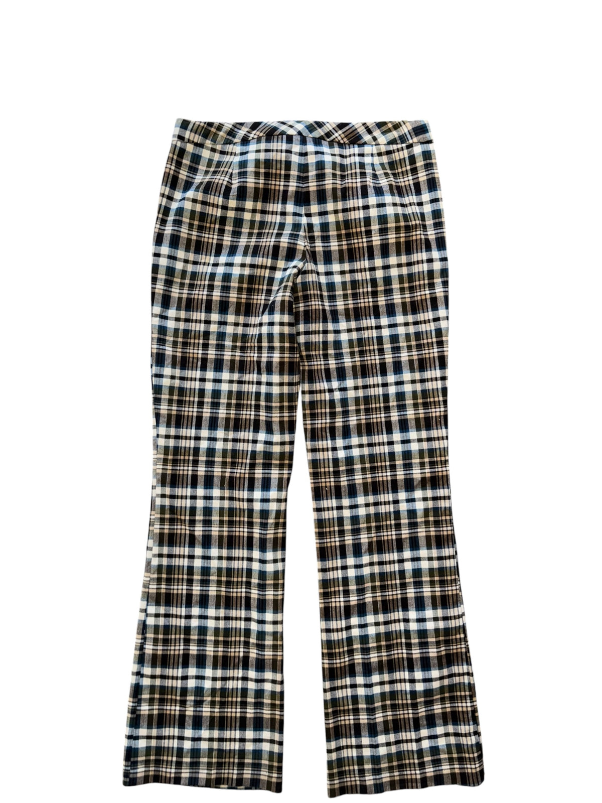 navy brown nobo plaid flare pants, 11