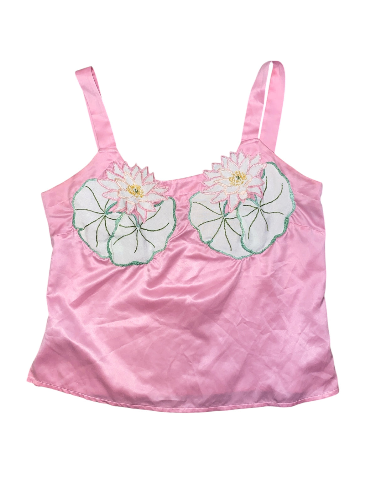 Pink Nygard Satin flower patch tank, 8