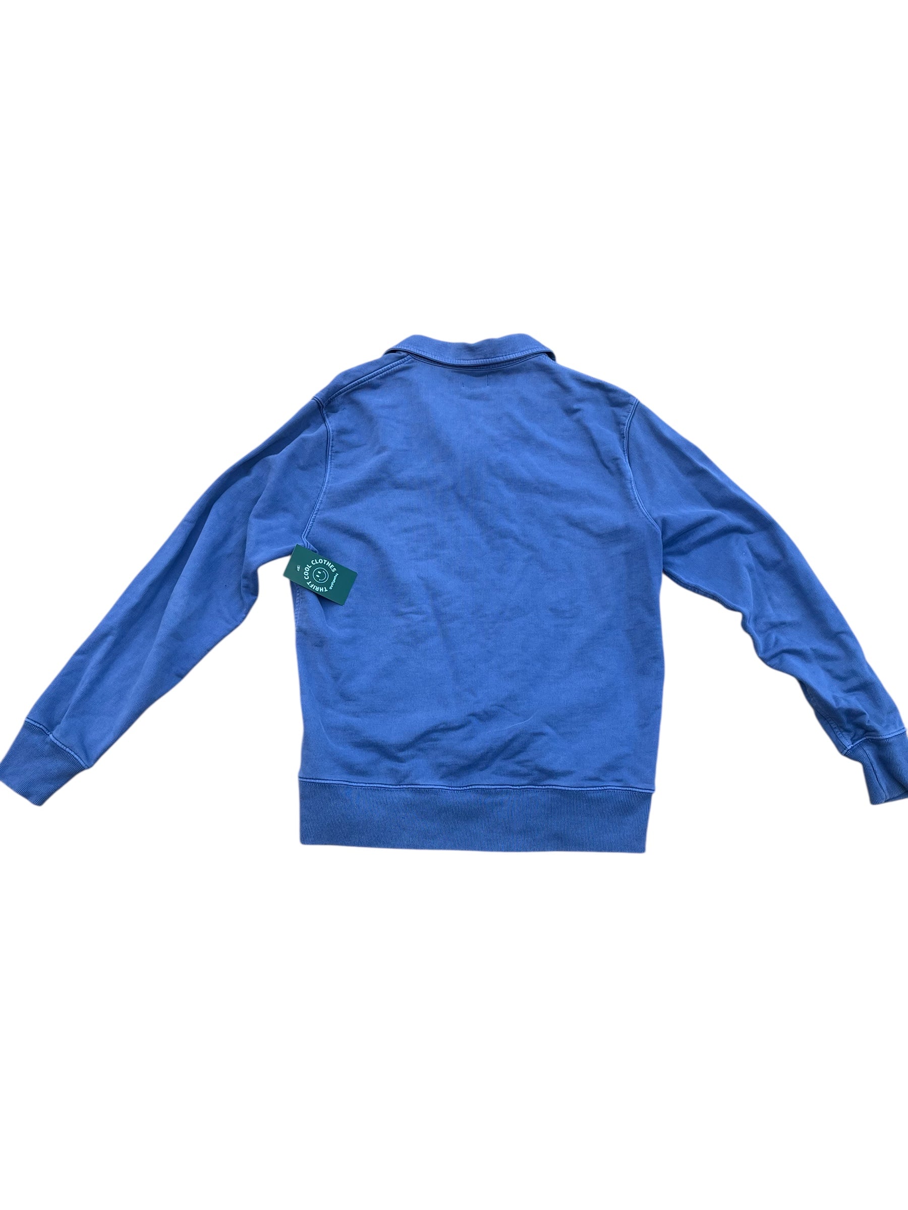 blue j crew sweatshirt henley, m
