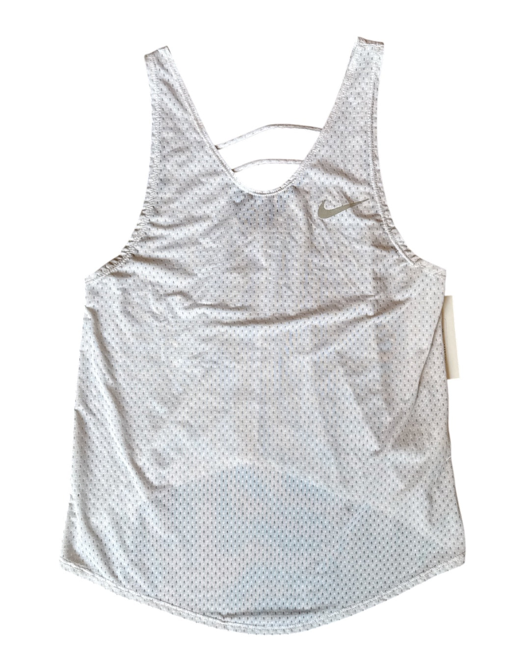 White Nike Perforated tank, Xs