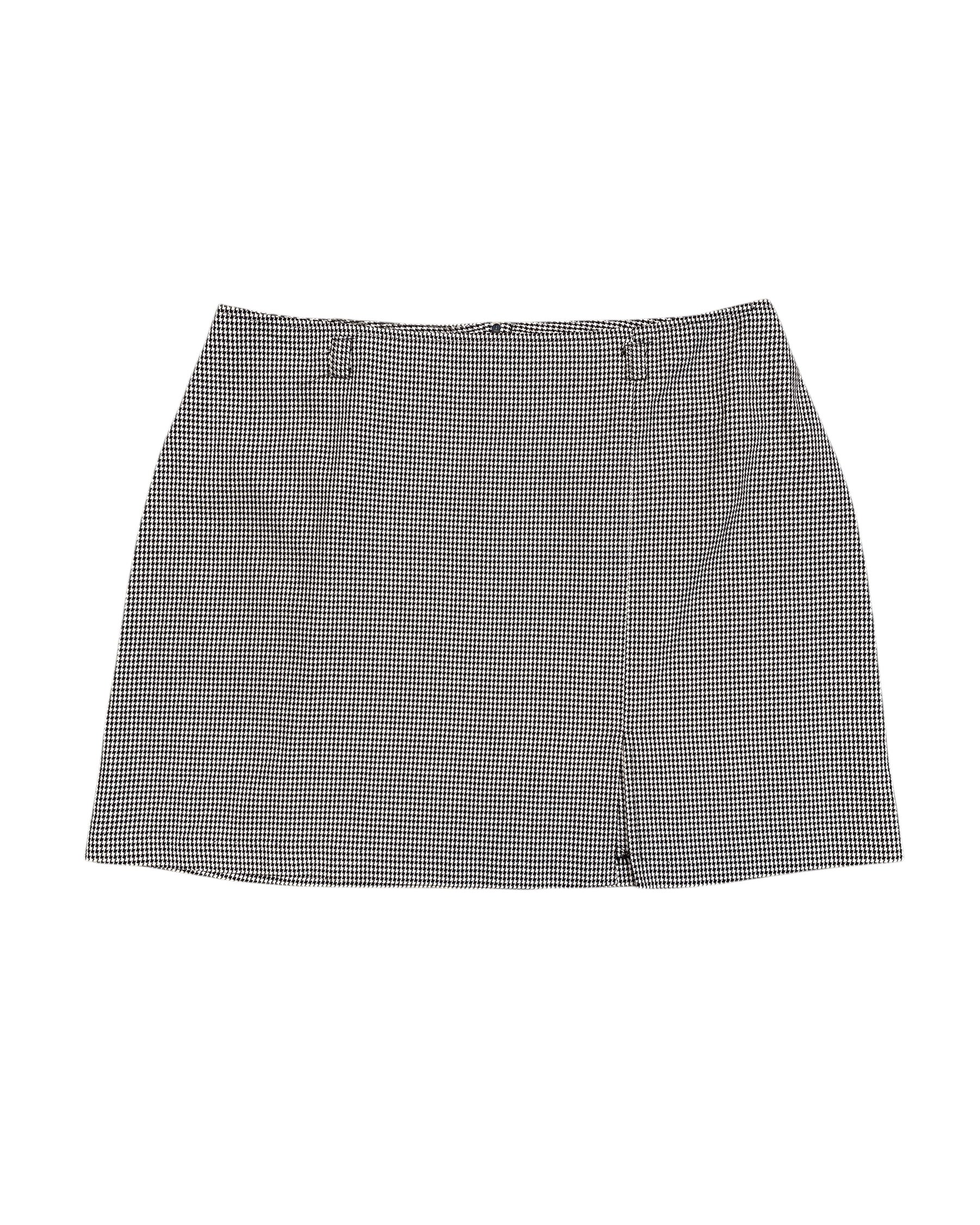 B&w Stak Houndstooth mini skirt, 11
