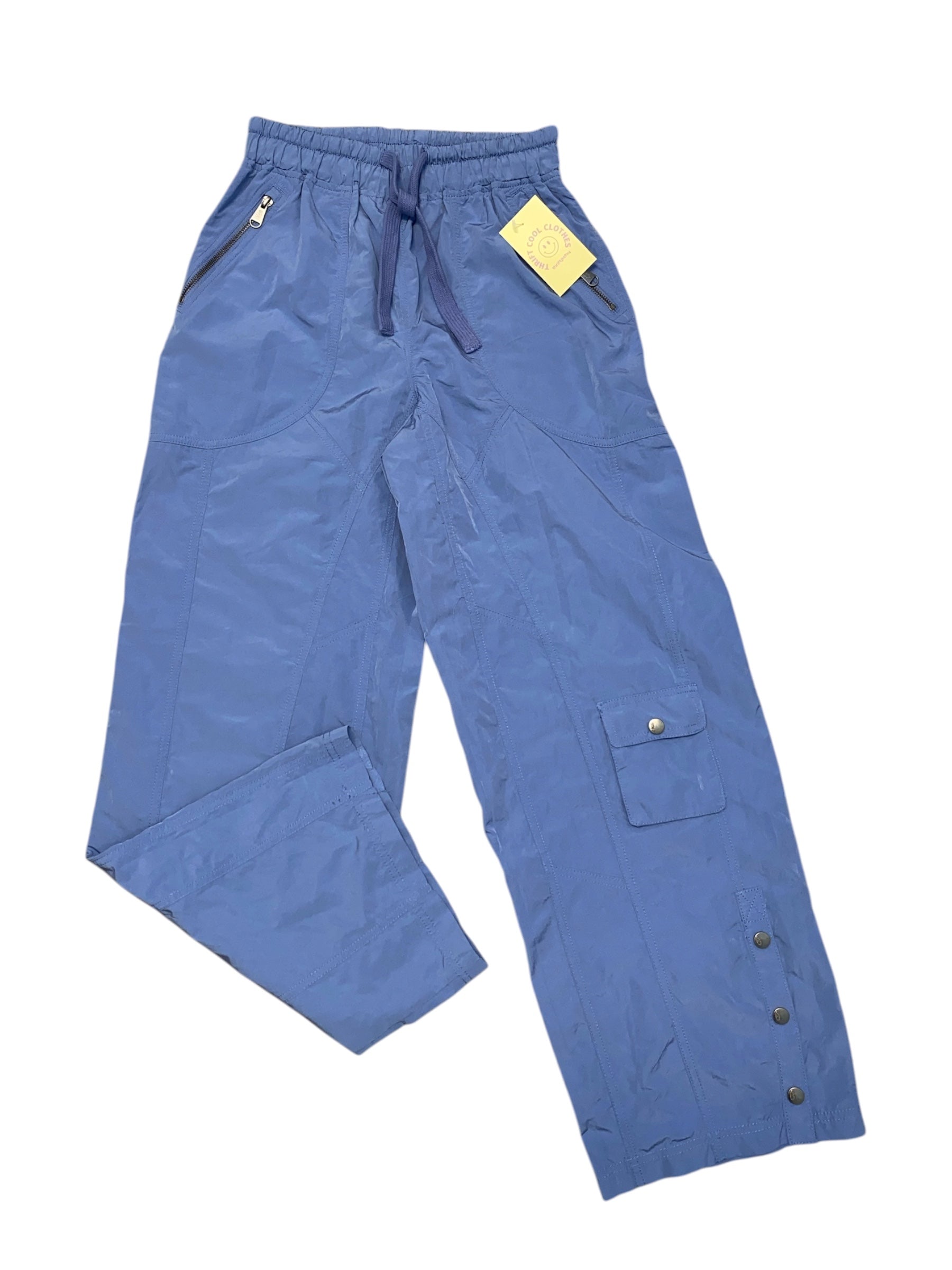 blue free people swishy athletic cargos, XS