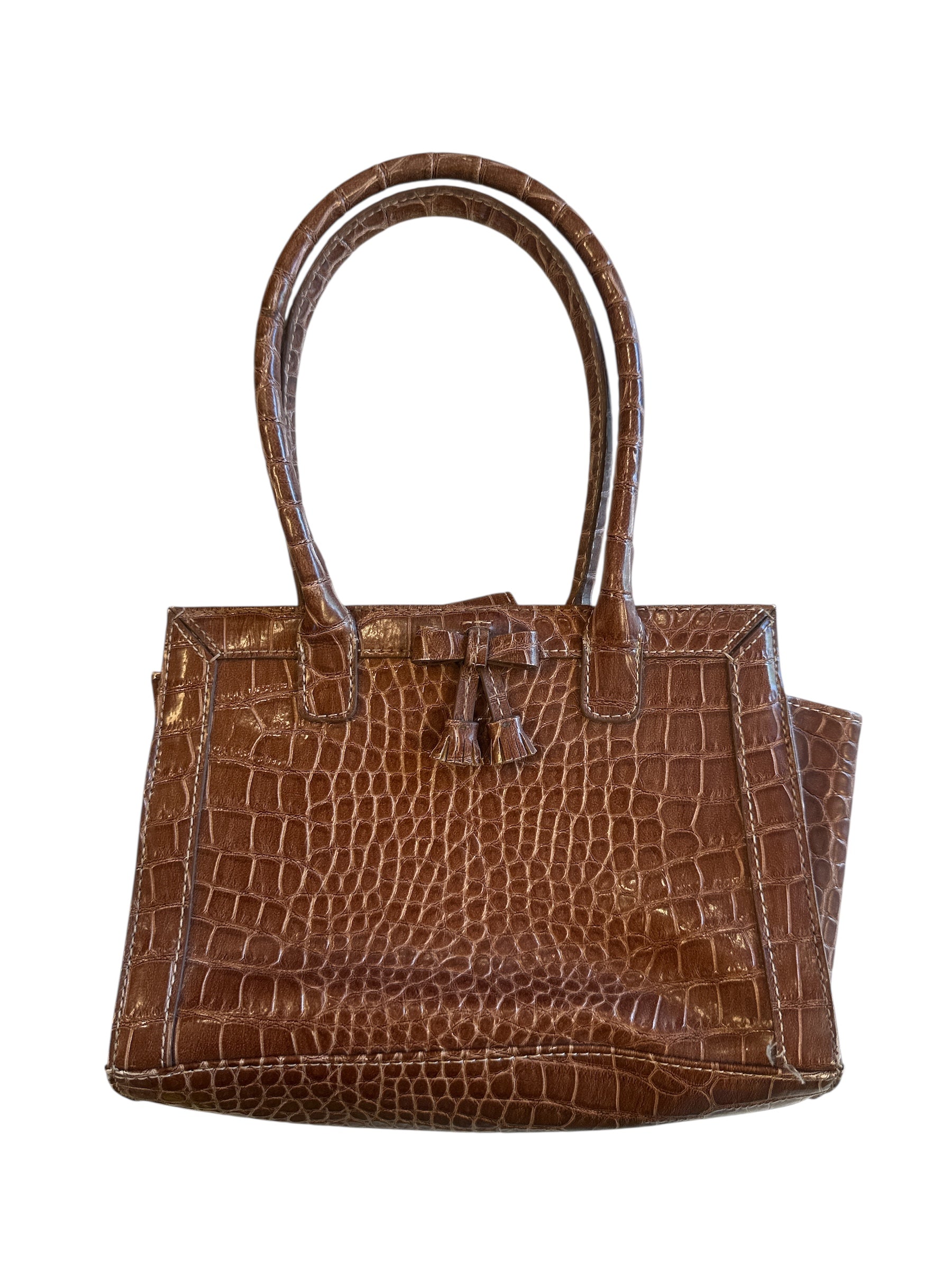 Tan Liz claiborne Croc purse
